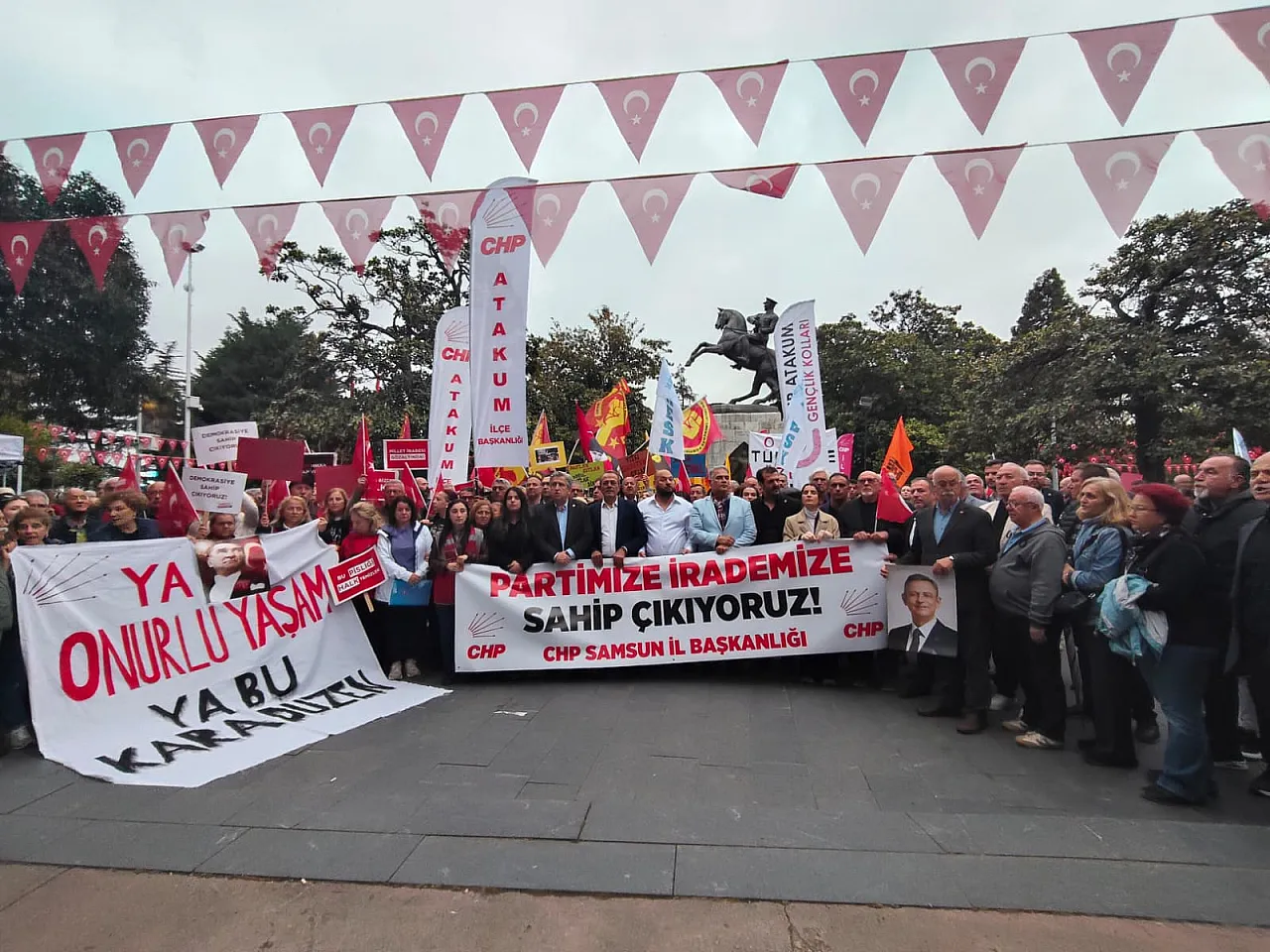 CHP Samsun 'Yargı Üzerinden Siyaset Dizaynına İzin Vermeyeceğiz'