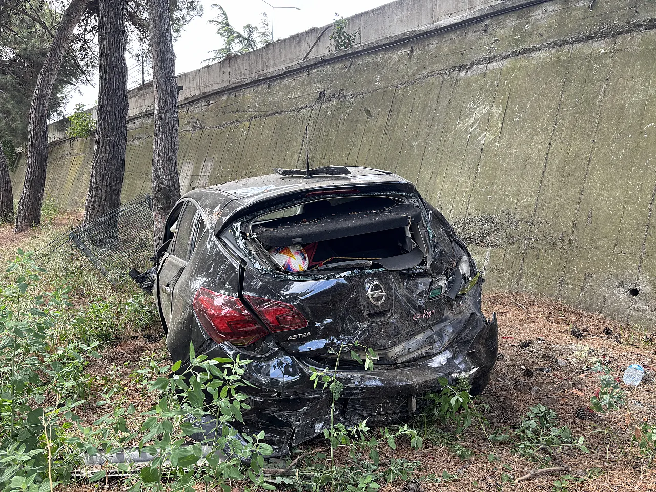 Atakum'da iki otomobil çarpıştı: 1 yaralı