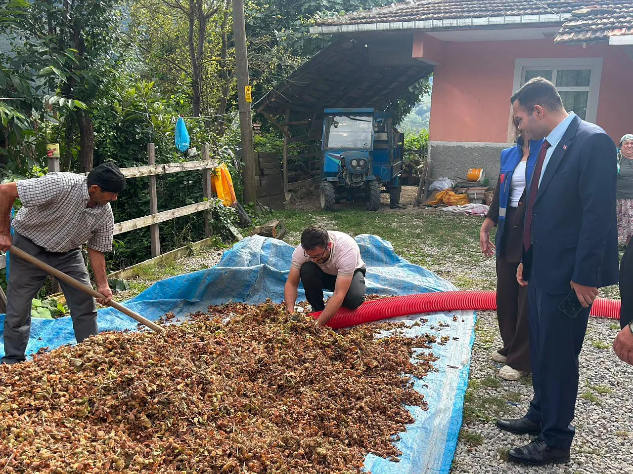 Kaymakam Çepni'den fındık üreticilerine ziyaret