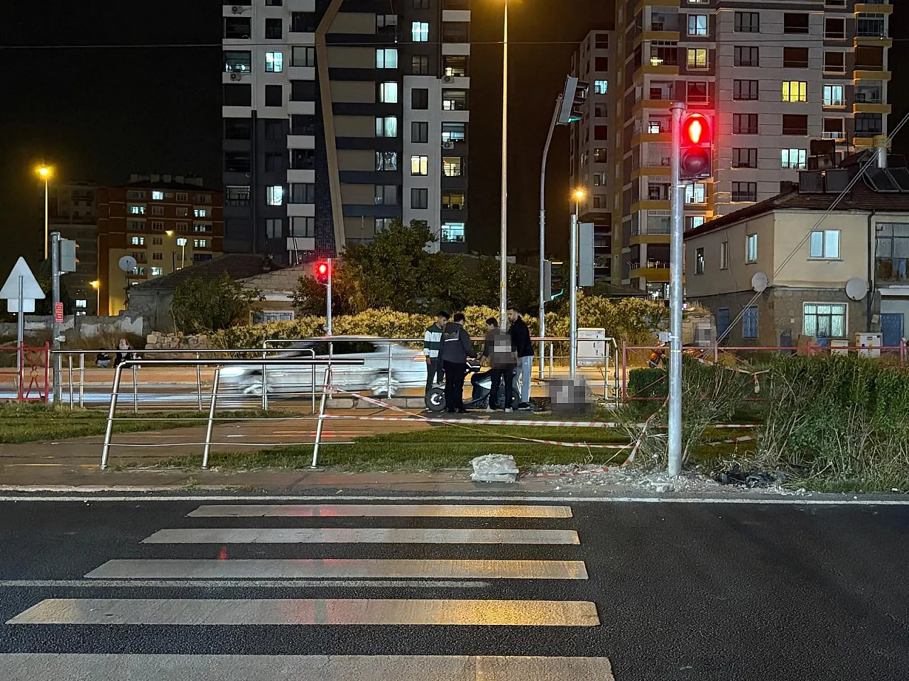Kayseri'de motosiklet tramvayla çarpıştı: 1 yaralı