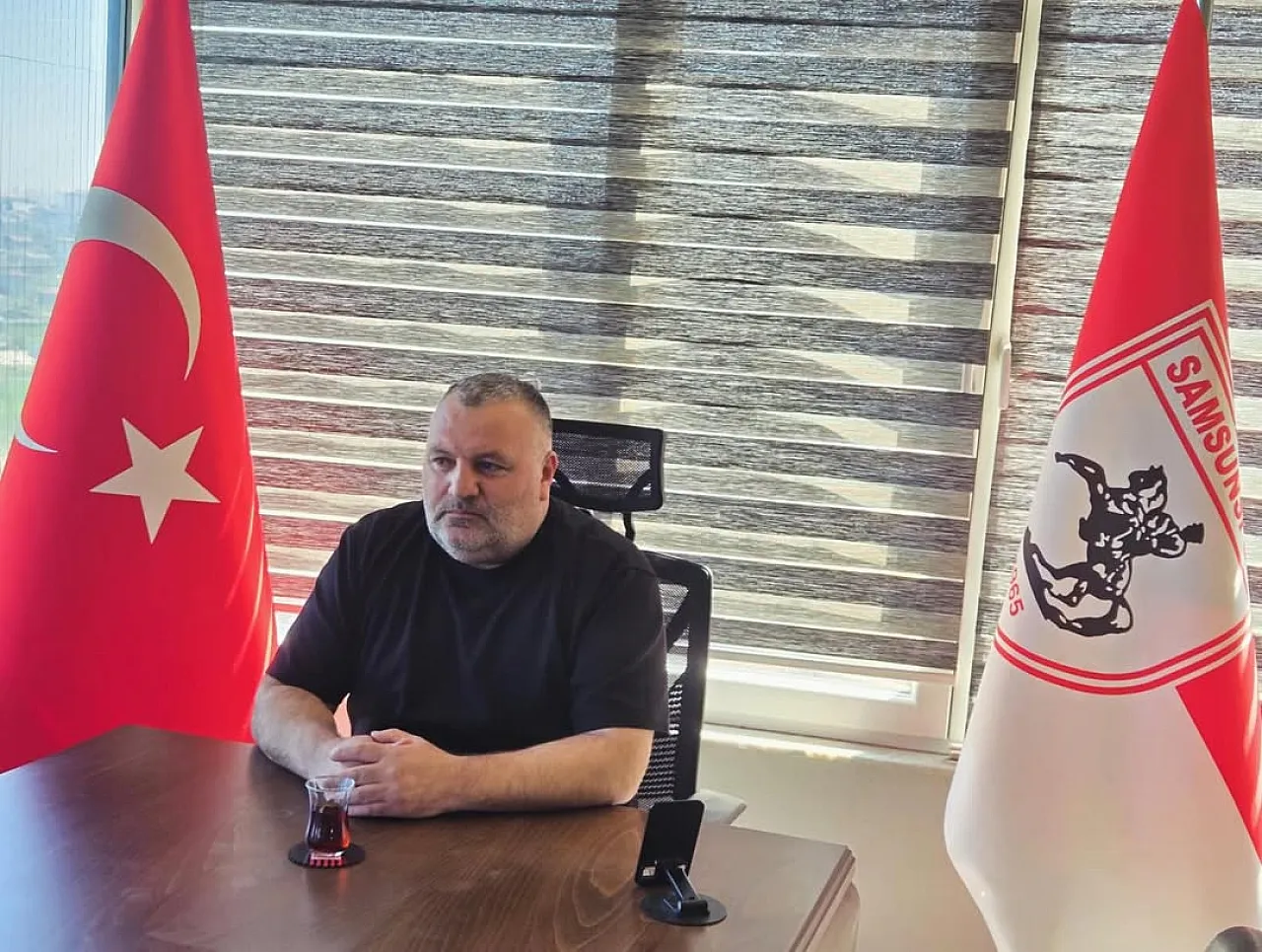 Samsunspor taraftarlarından hakem atamasına tepki