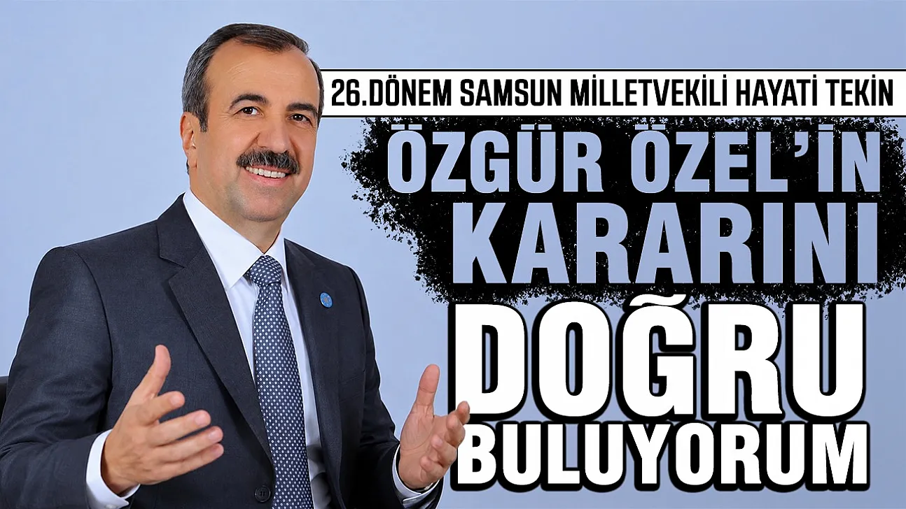 Hayati Tekin, 'Meclis'te olsaydım hayır oyu kullanırdım'