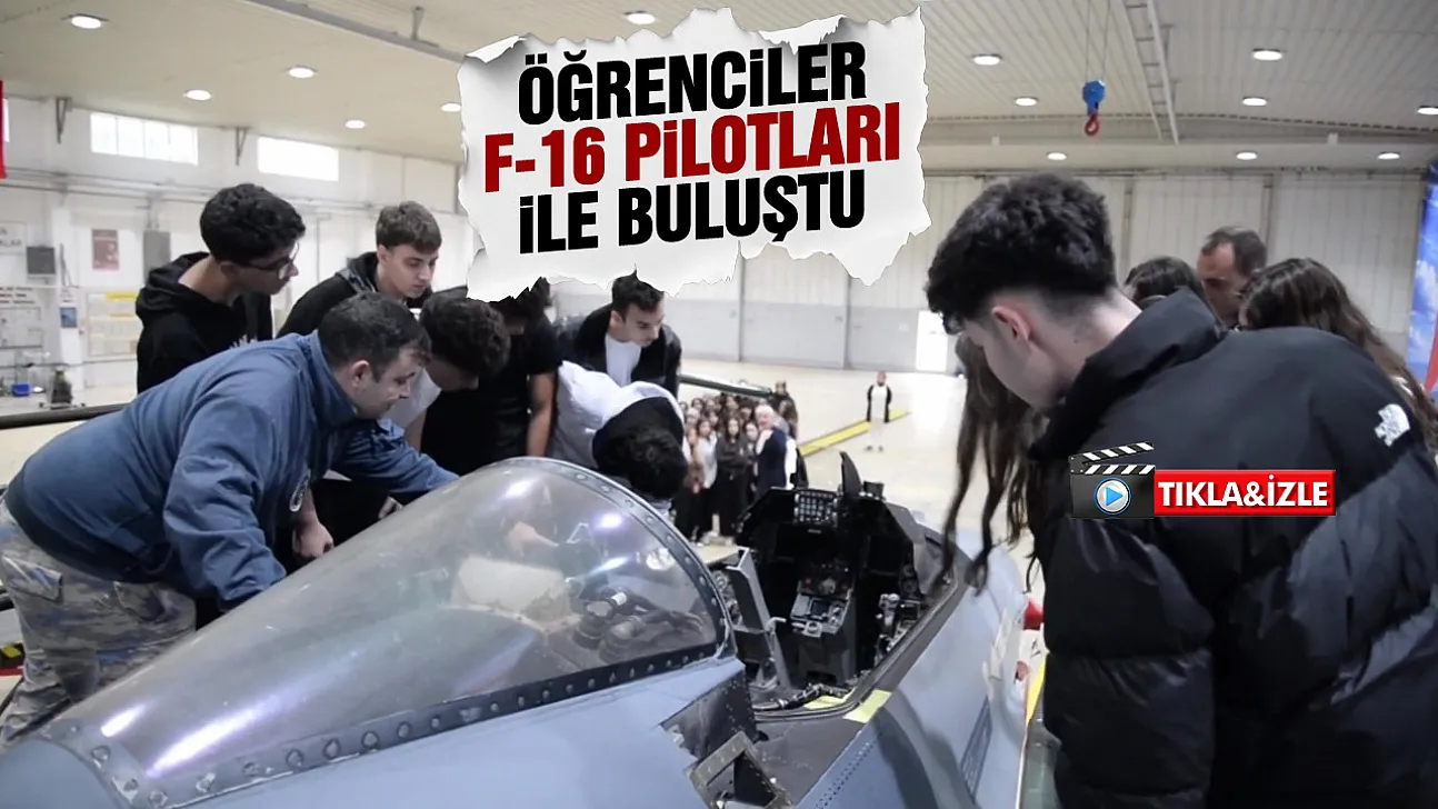 Öğrenciler 5'inci Ana Jet Üssü'nde havacılarla buluştu