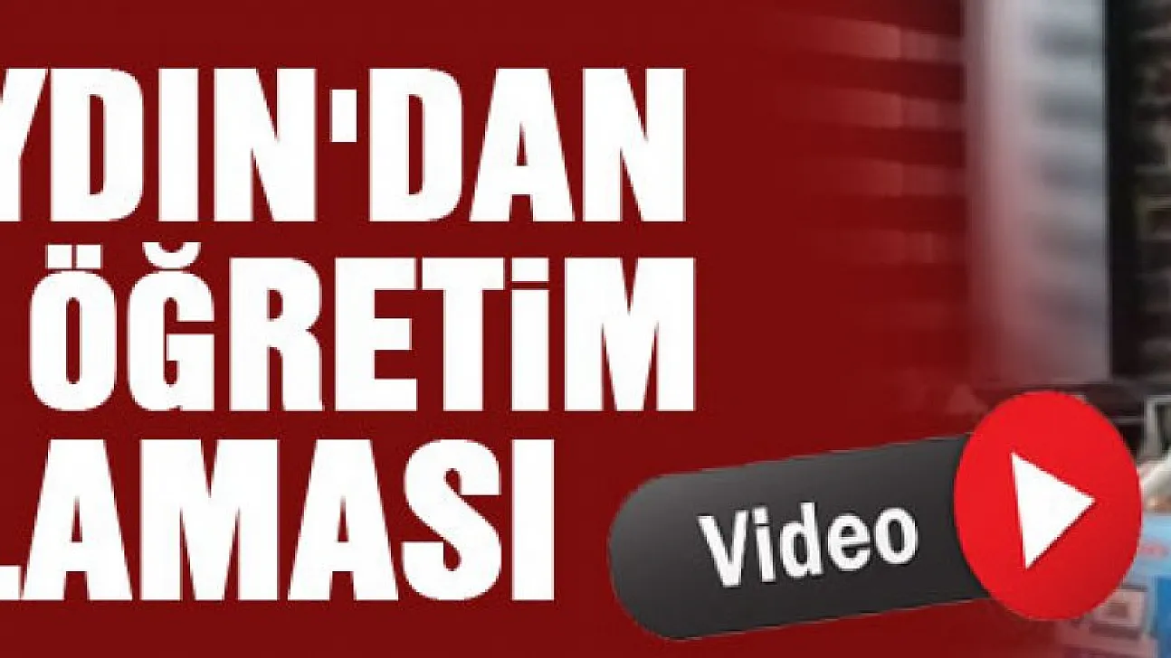 GÜLTEKİN AYDIN'DAN YENİ EĞİTİM ÖĞRETİM YILI AÇIKLAMASI