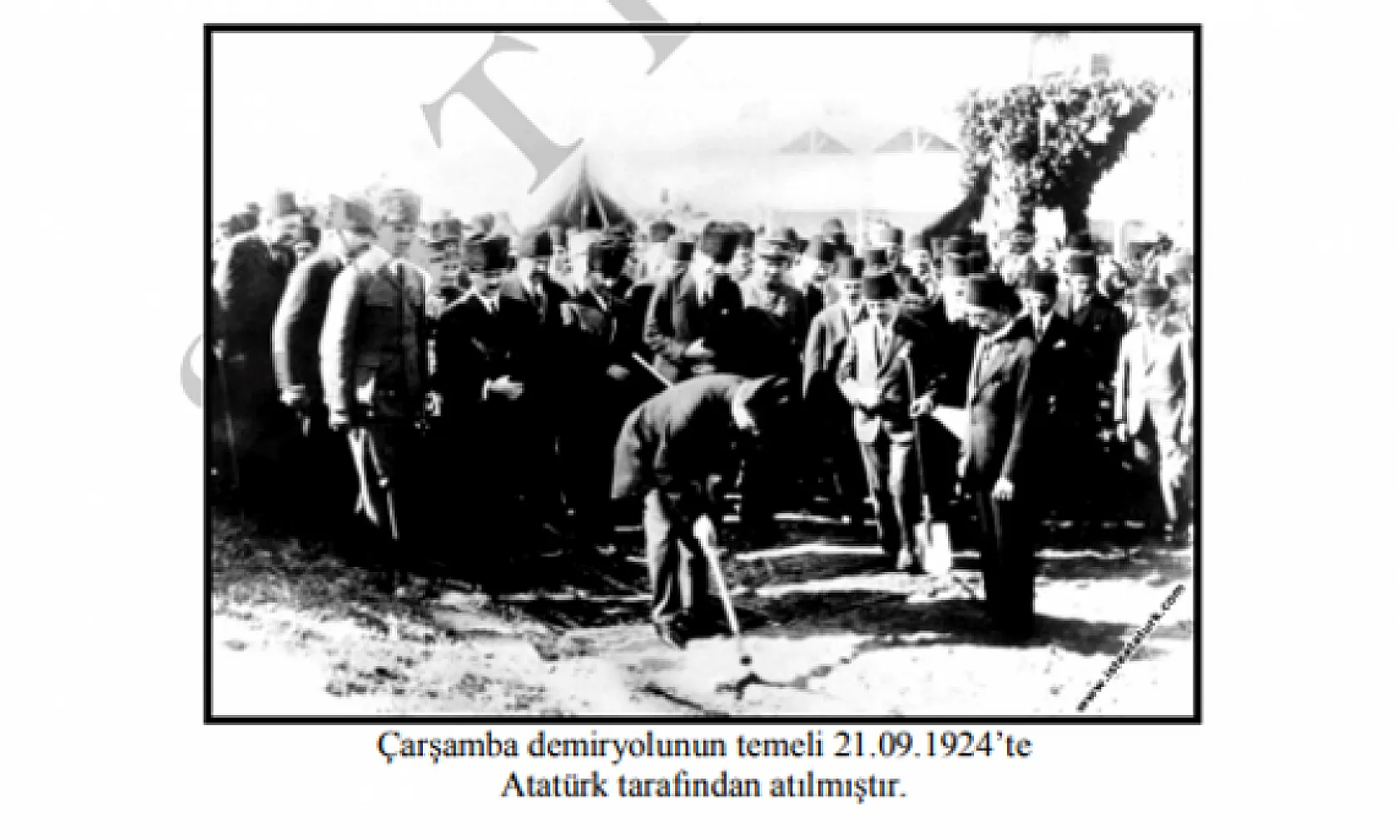 Cumhuriyet'in İlk Yerli Demiryolu 'Samsun-Çarşamba Hattı'