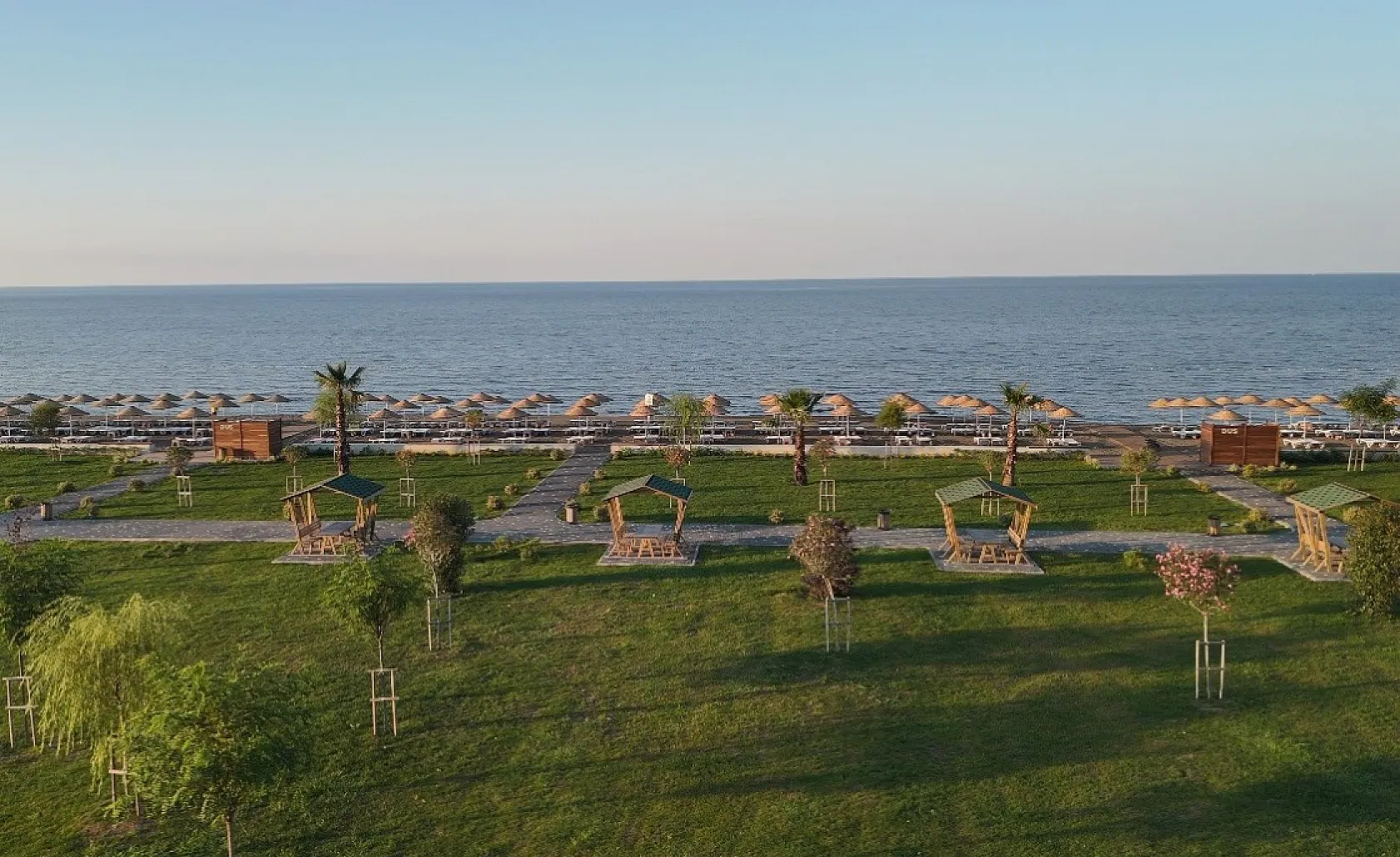 Terme Miliç'te kadınlara özel plaj ve havuz hizmete girdi