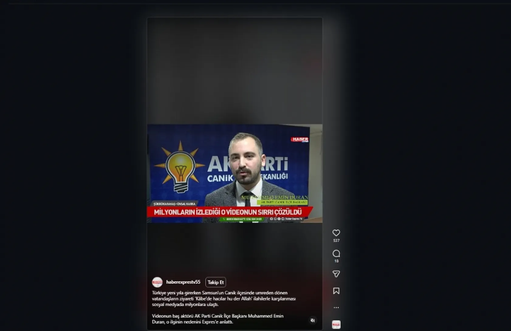 Bir haber ancak bu kadar ses getirir