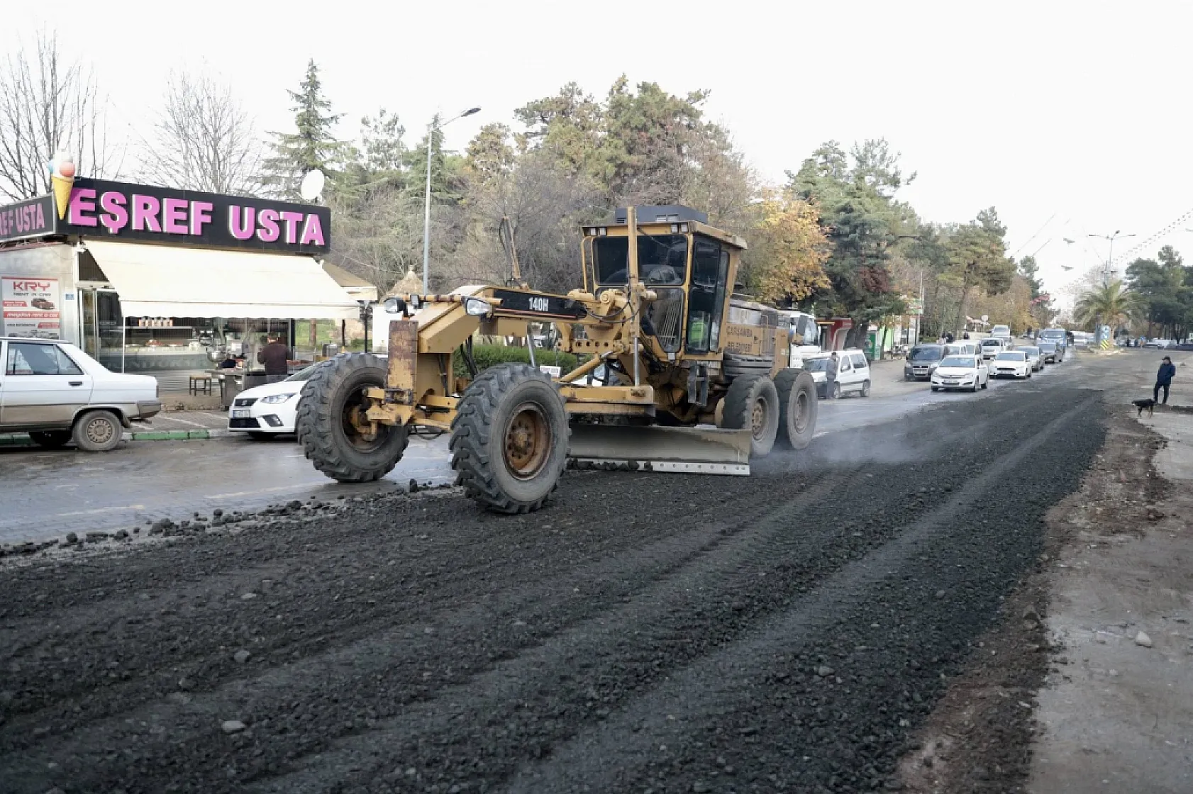 Başkan Hüseyin Dündar Üstyapı Çalışmalarını Yerinde İnceledi