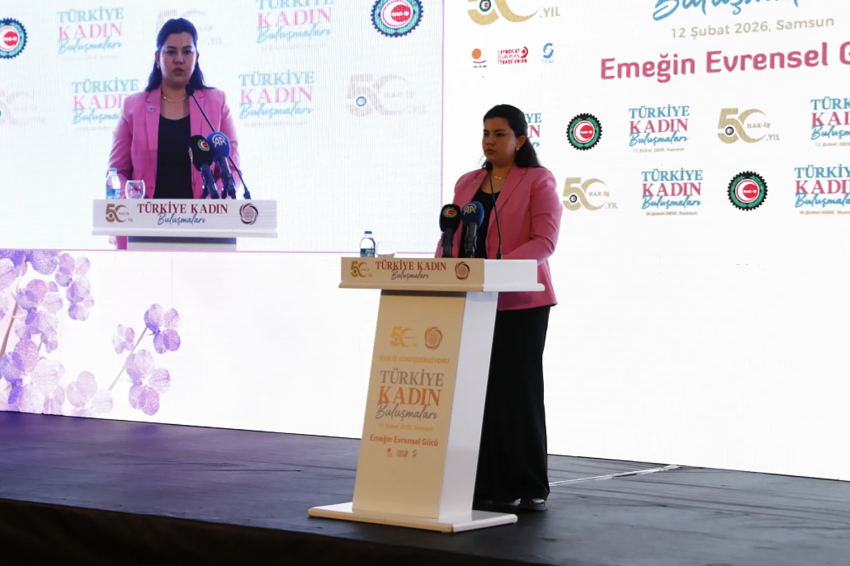 HAK-İŞ Türkiye Kadın buluşması Samsun'da gerçekleşti