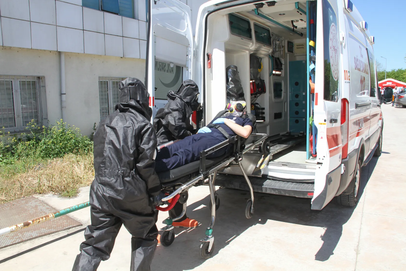 Çarşamba Devlet Hastanesi'nde kapsamlı afet tatbikatı