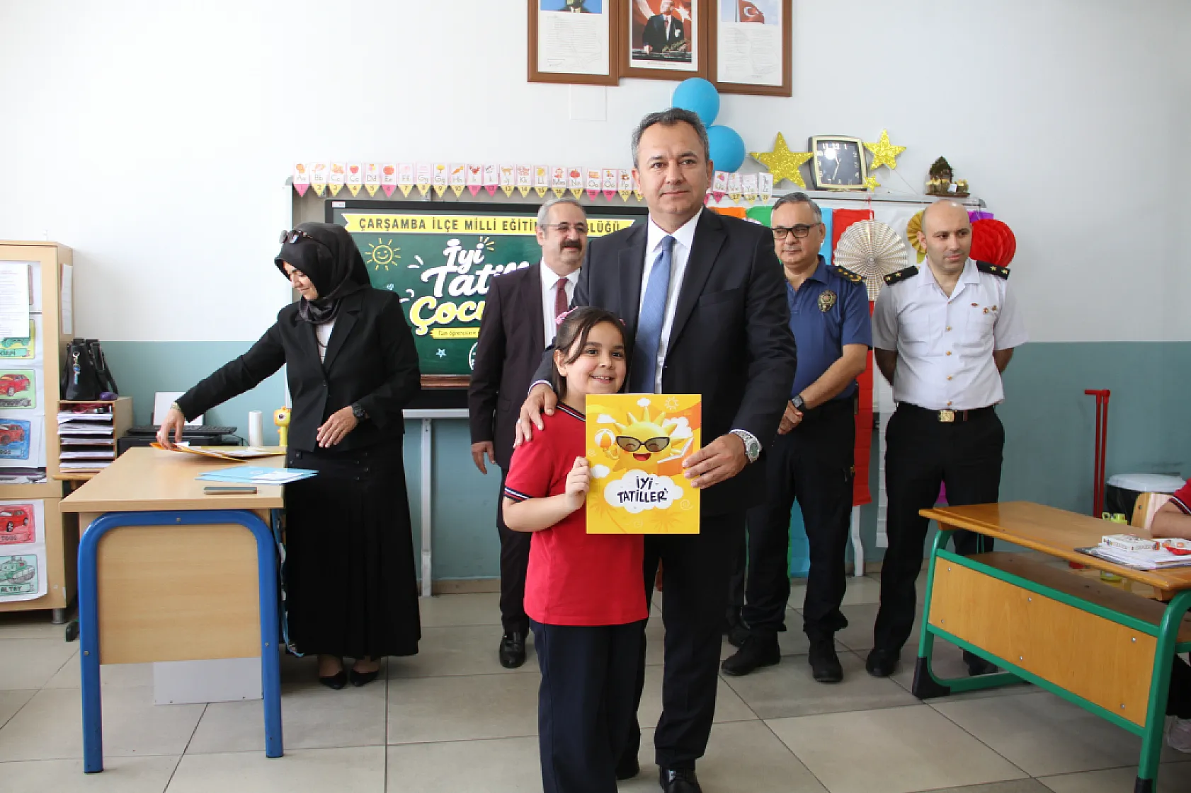 Çarşamba'da 26 bin öğrenci karne aldı