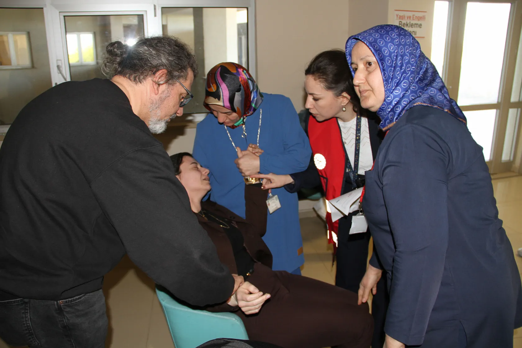Çarşamba Devlet Hastanesi'nde kapsamlı afet tatbikatı