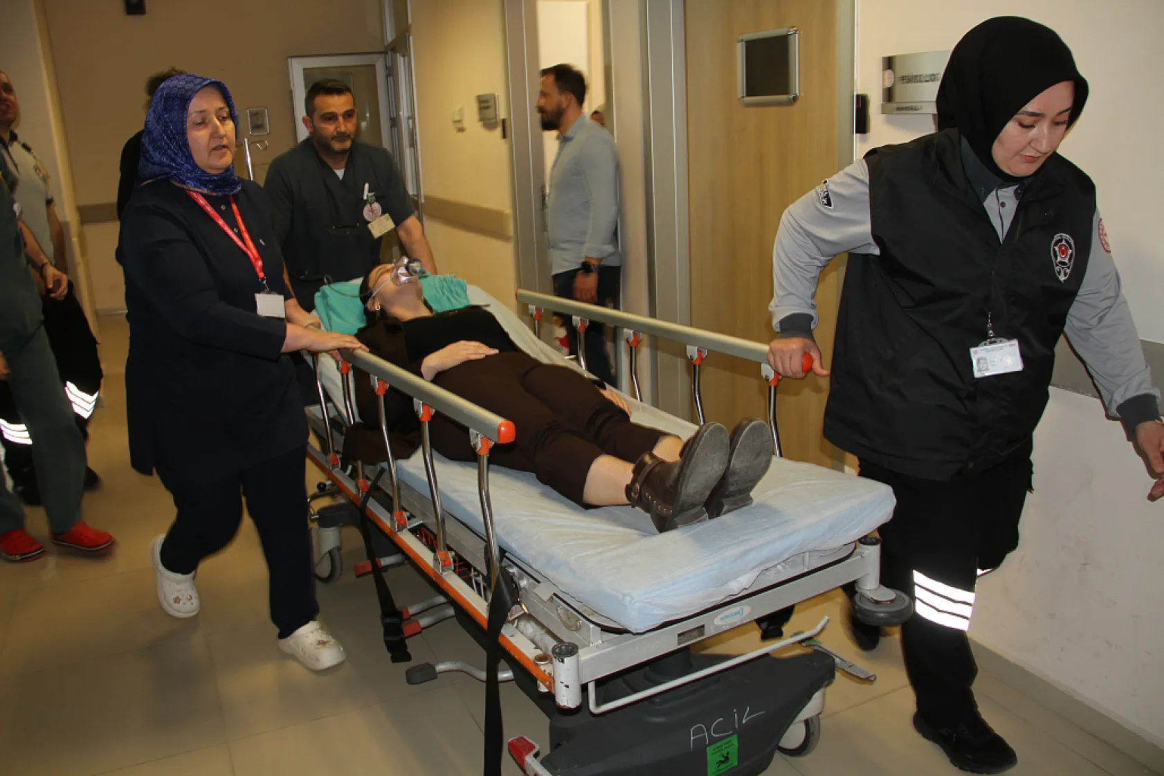 Çarşamba Devlet Hastanesi'nde kapsamlı afet tatbikatı