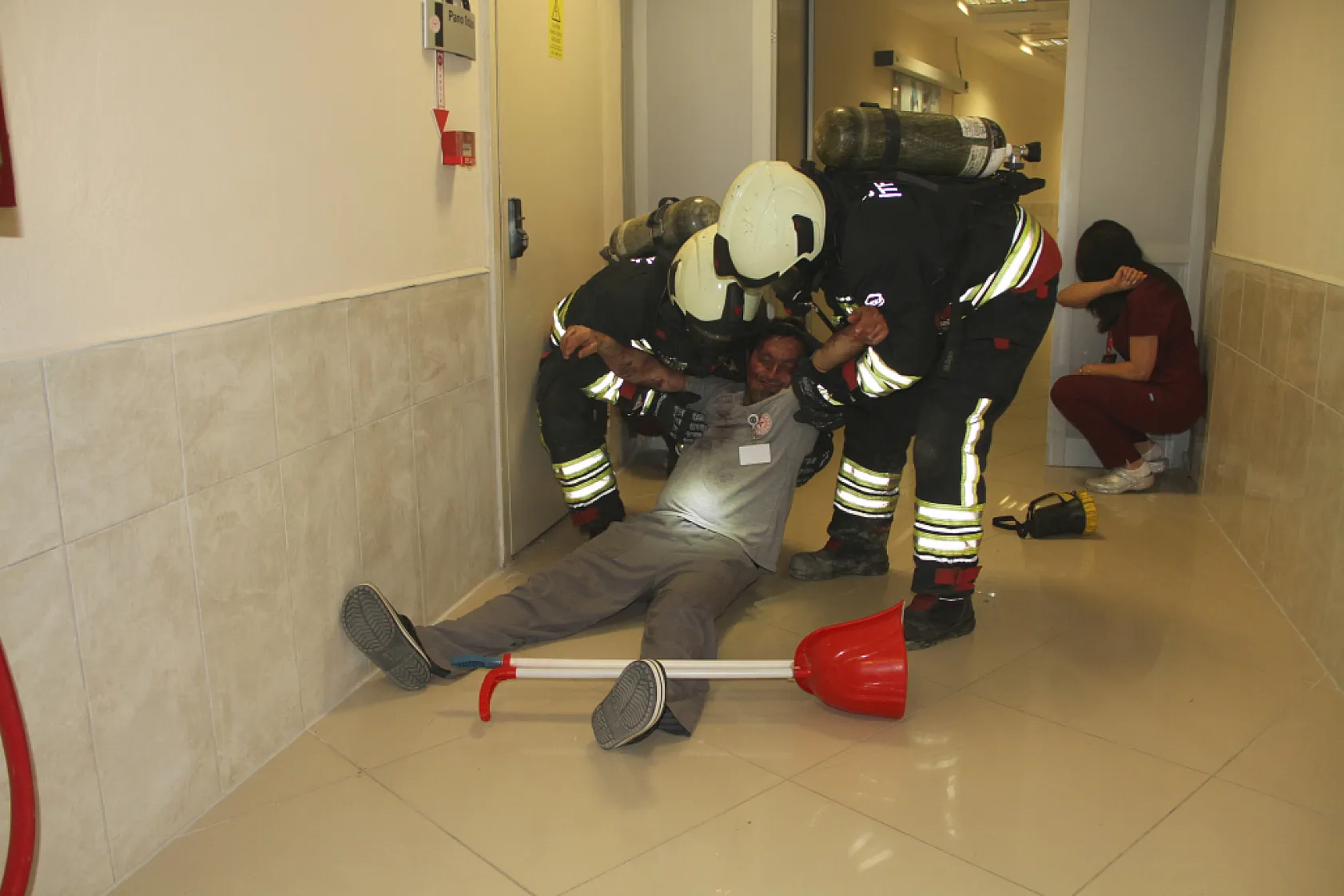 Çarşamba Devlet Hastanesi'nde kapsamlı afet tatbikatı