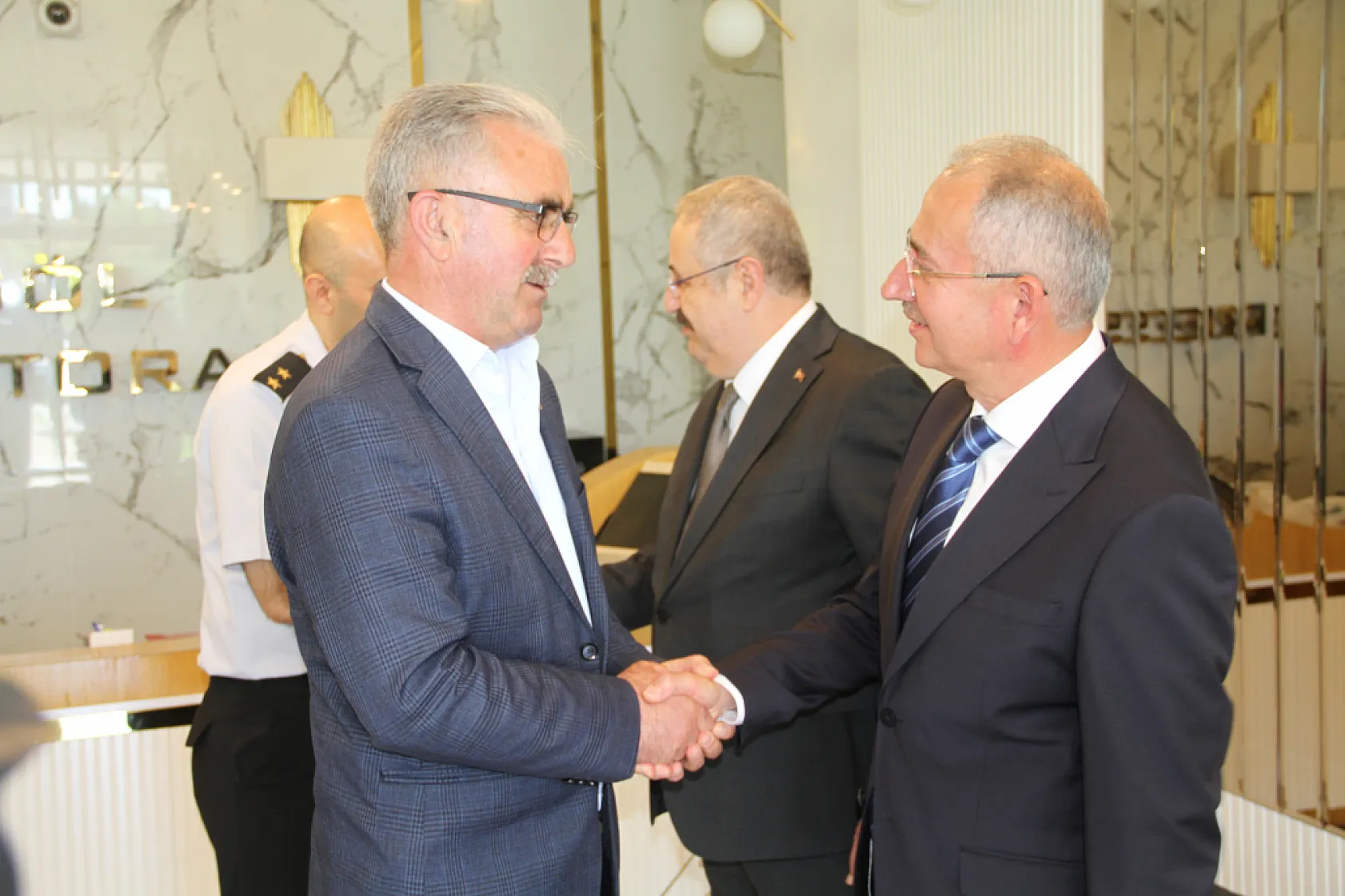 Çarşamba'da protokol bayramlaştı