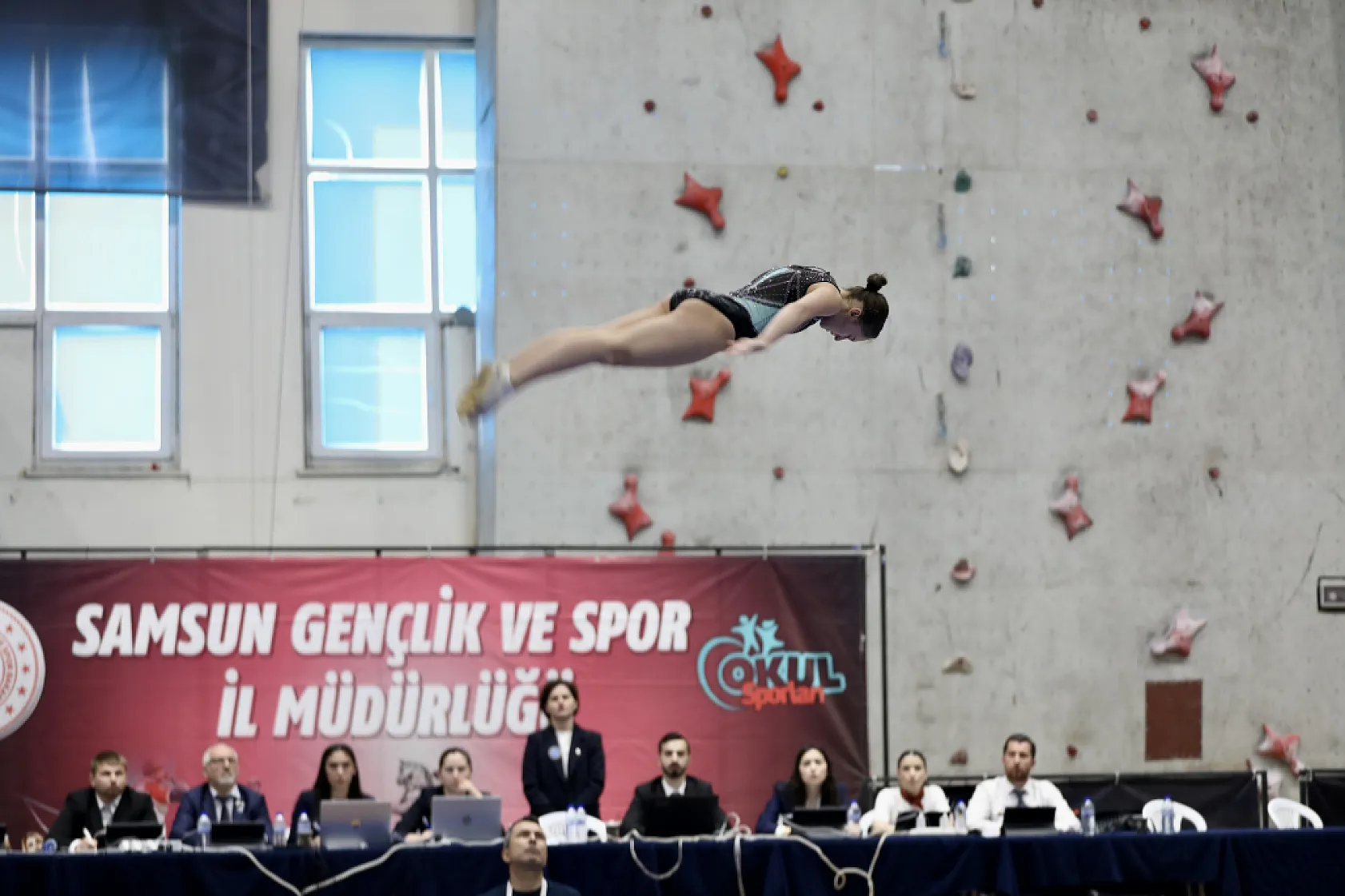 Samsun'da trambolin heyecanı başladı