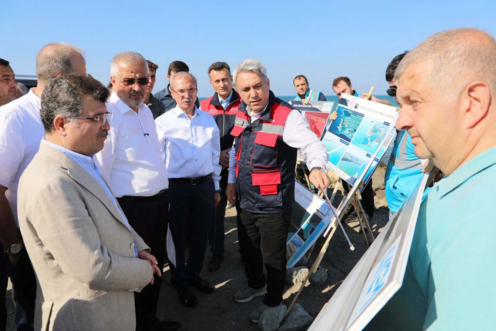 Bafra'da sahil projesinde çalışmalar başladı