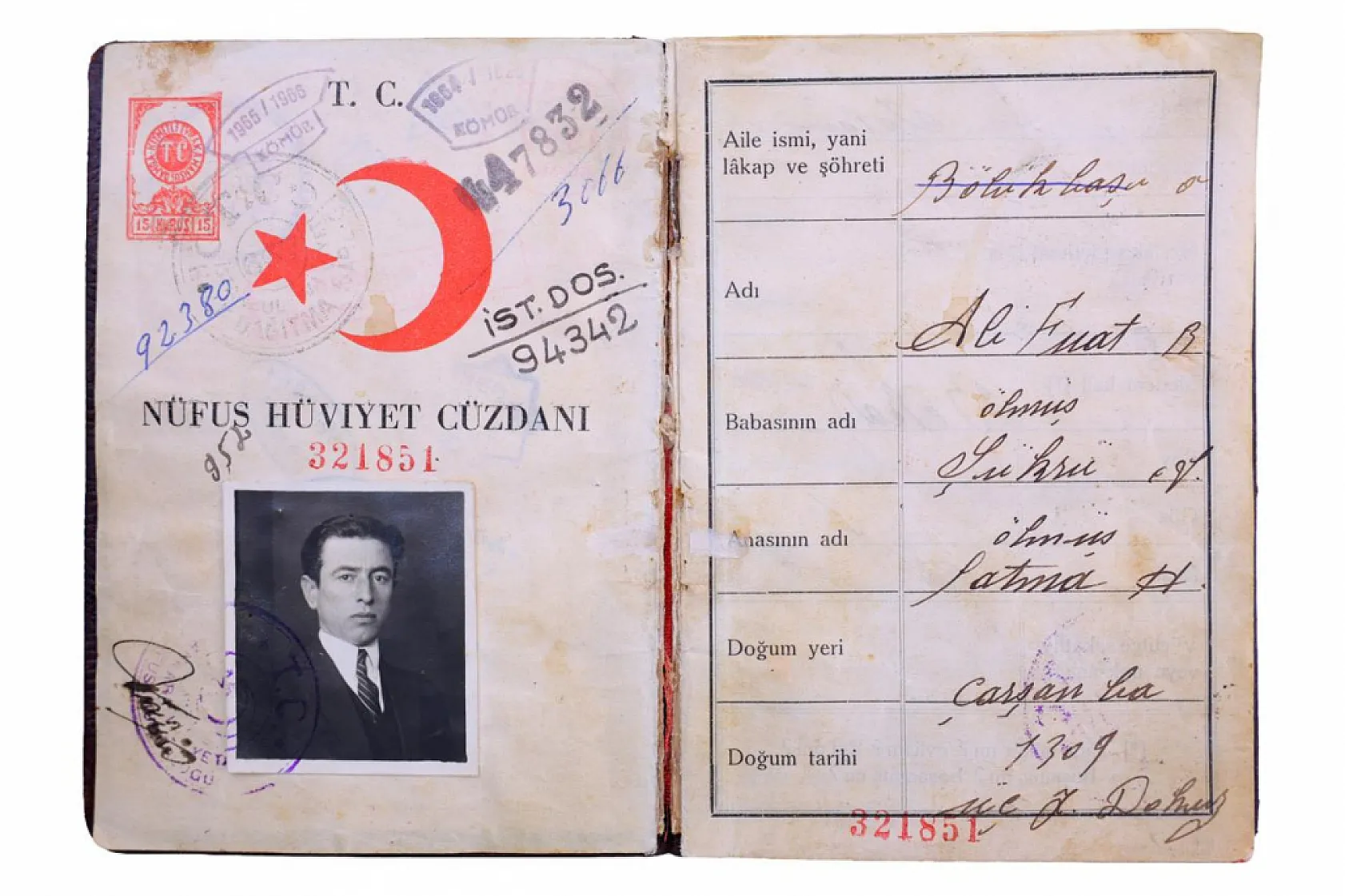 Ali Fuat Başgil'in Kimliği Samsun Kent Müzesi'nde
