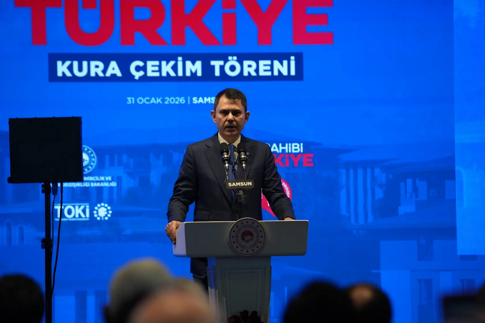 Bakan Kurum Samsun'da kura çekimine katıldı