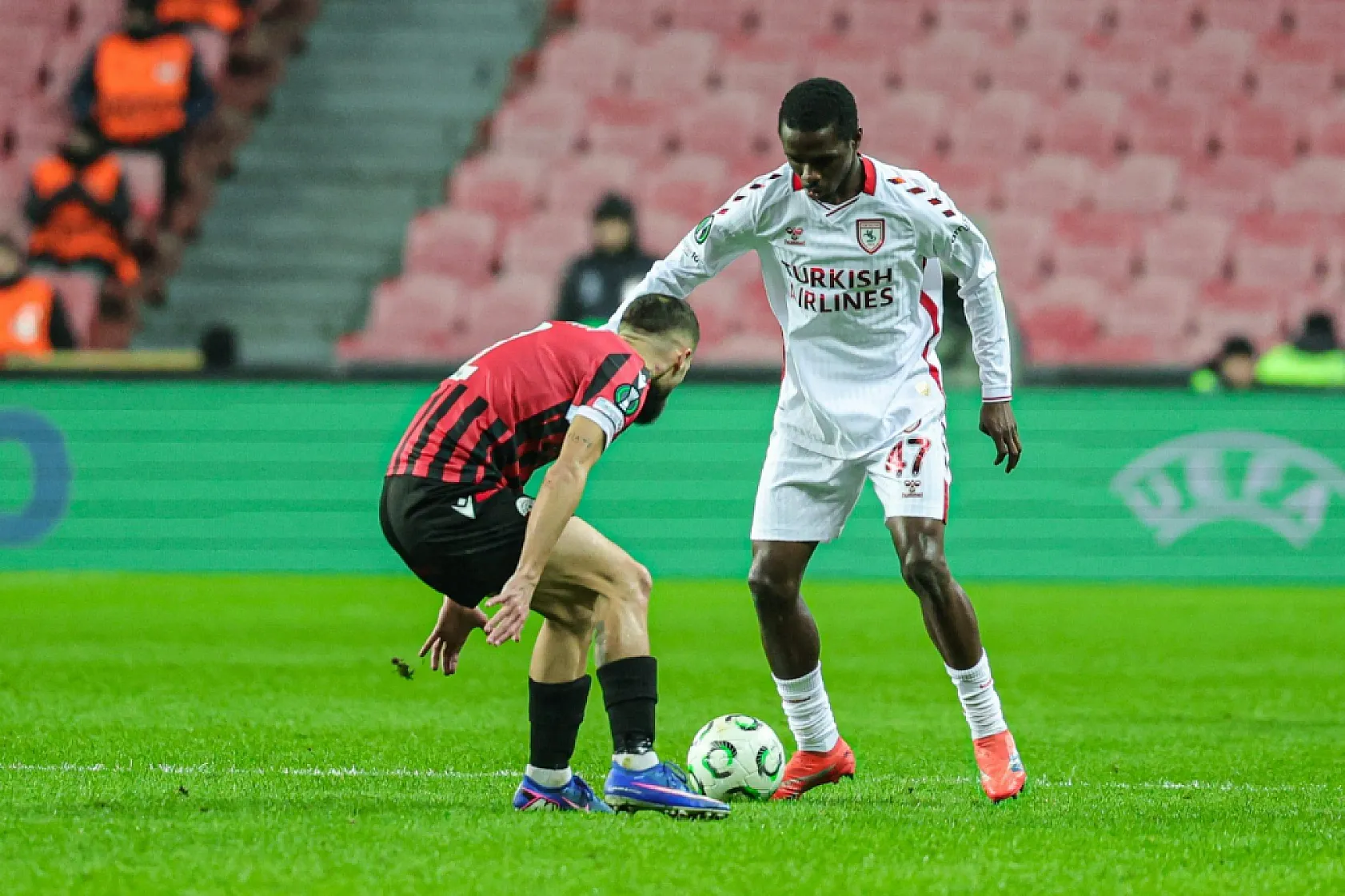 UEFA Konferans Ligi: Samsunspor: 0 - Shkendija: 0 (İlk yarı)