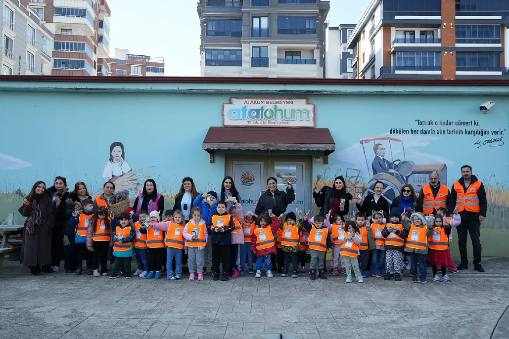 Atakum'un minikleri ata tohumuyla tanıştı: Geleceğe tohum, toprağa sevgi!