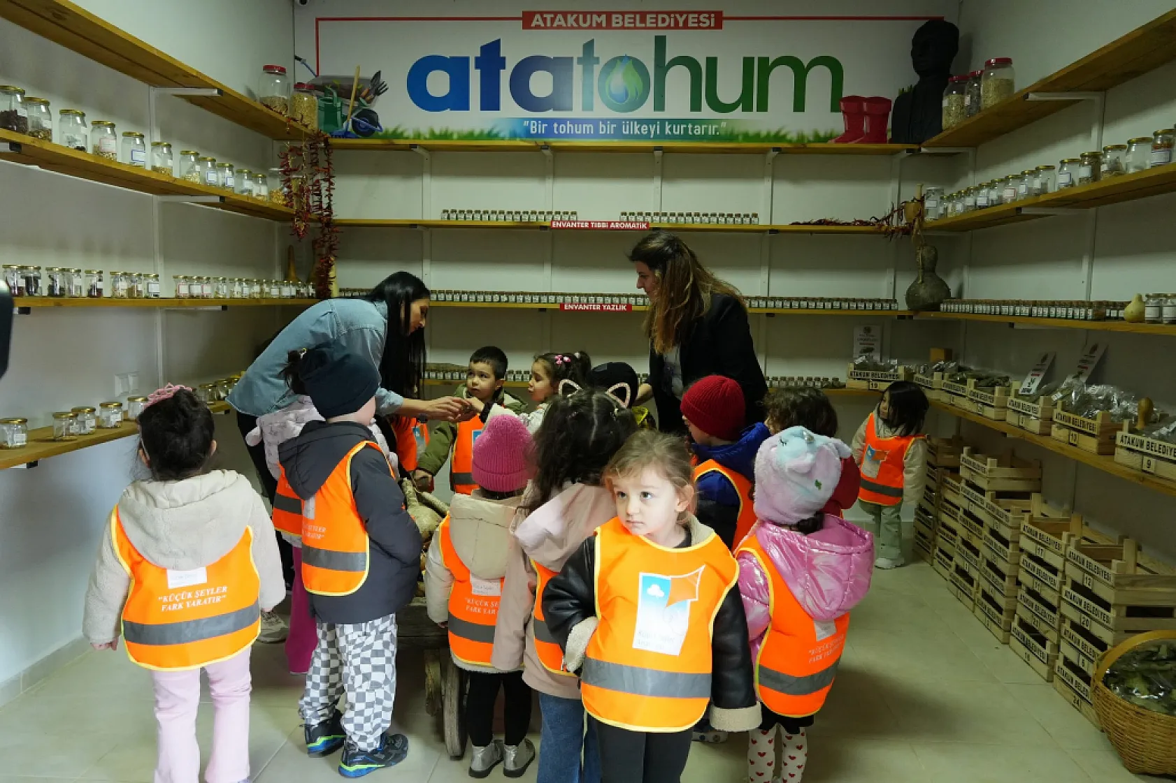 Atakum'un minikleri ata tohumuyla tanıştı: Geleceğe tohum, toprağa sevgi!