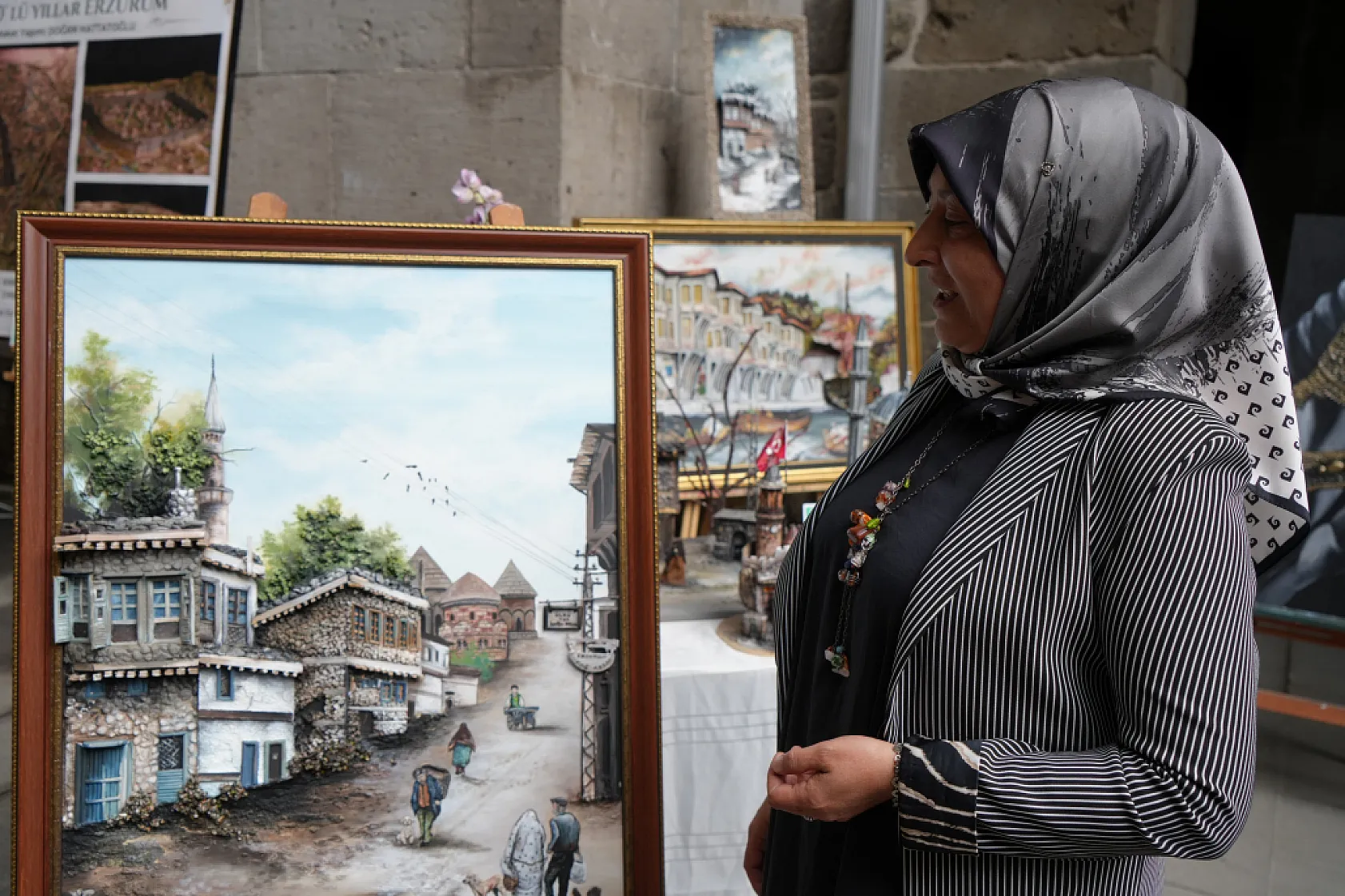 Erzurum'da Çöpe Gidecek Malzemeler Sanat Eserine Dönüşüyor