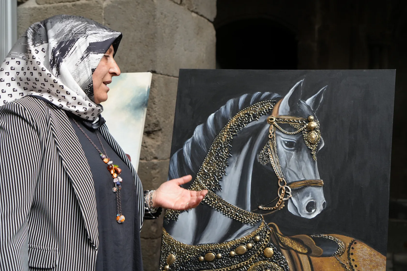 Erzurum'da Çöpe Gidecek Malzemeler Sanat Eserine Dönüşüyor