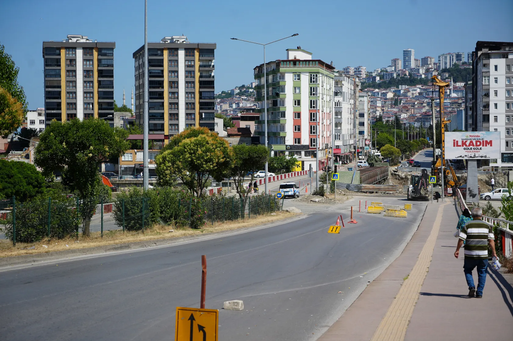 Samsun'da 100. Yıl köprüsü tedbir amaçlı trafiğe kapatıldı