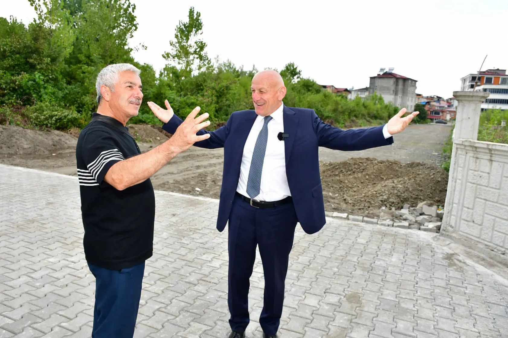 Terme'de Fenk Mahallesi'nde altyapı çalışmaları hızlandı