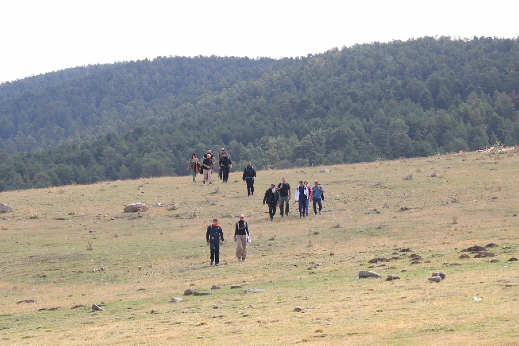 Üç ilin kesiştiği noktada 15 kilometrelik doğa yürüyüşü