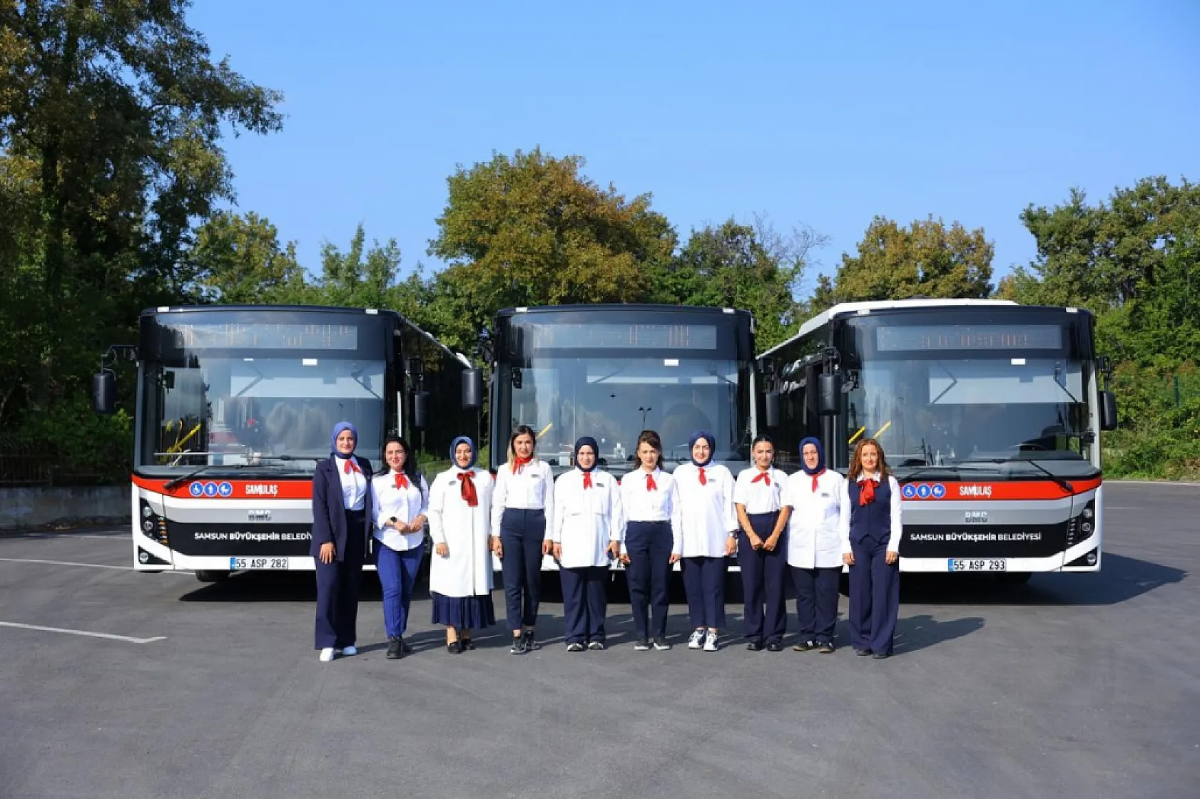 Samsun'da direksiyon kadınlara emanet