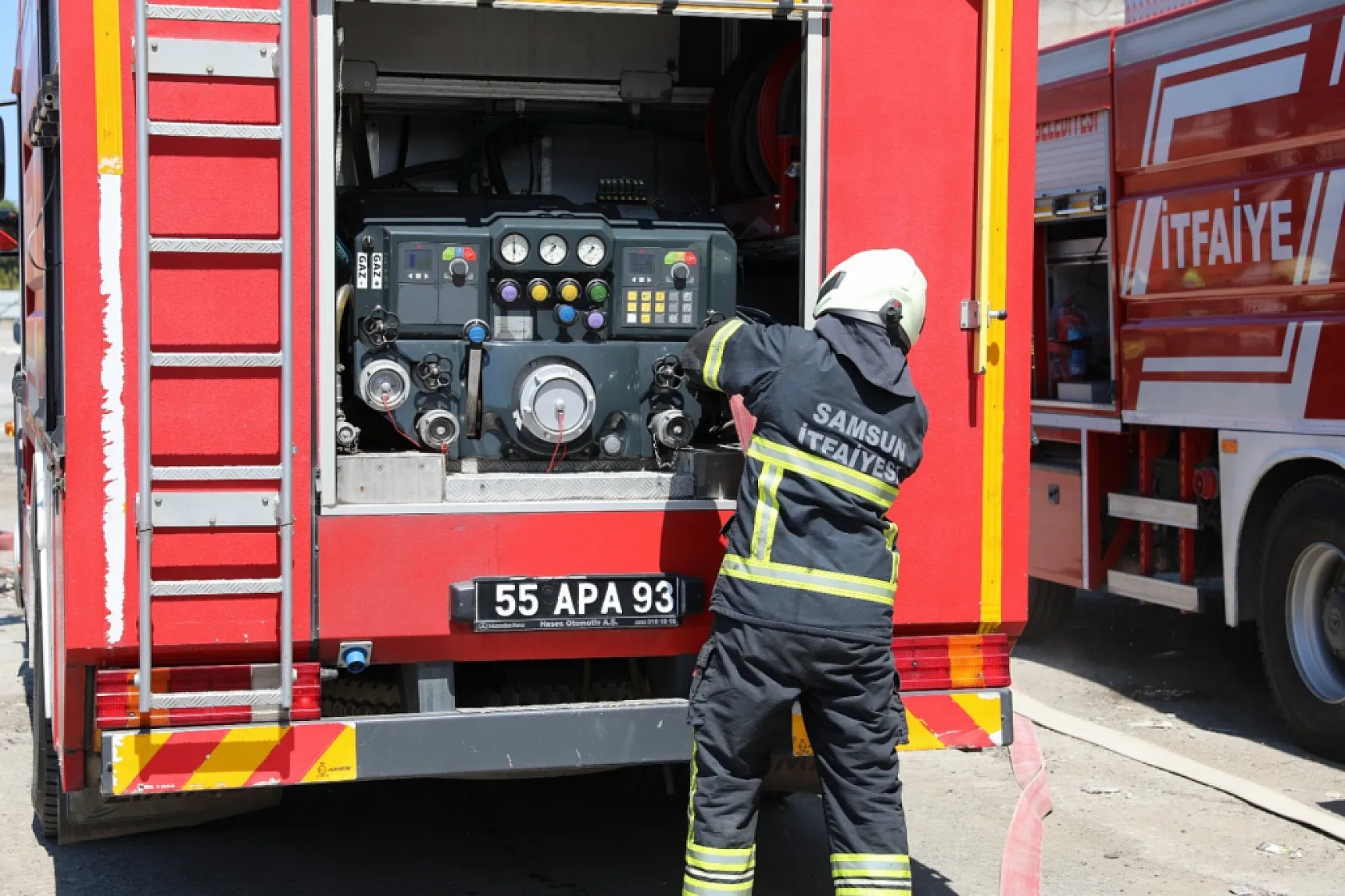 Samsun Büyükşehir İtfaiyesi 9 ayda 8 binden fazla olaya müdahale etti