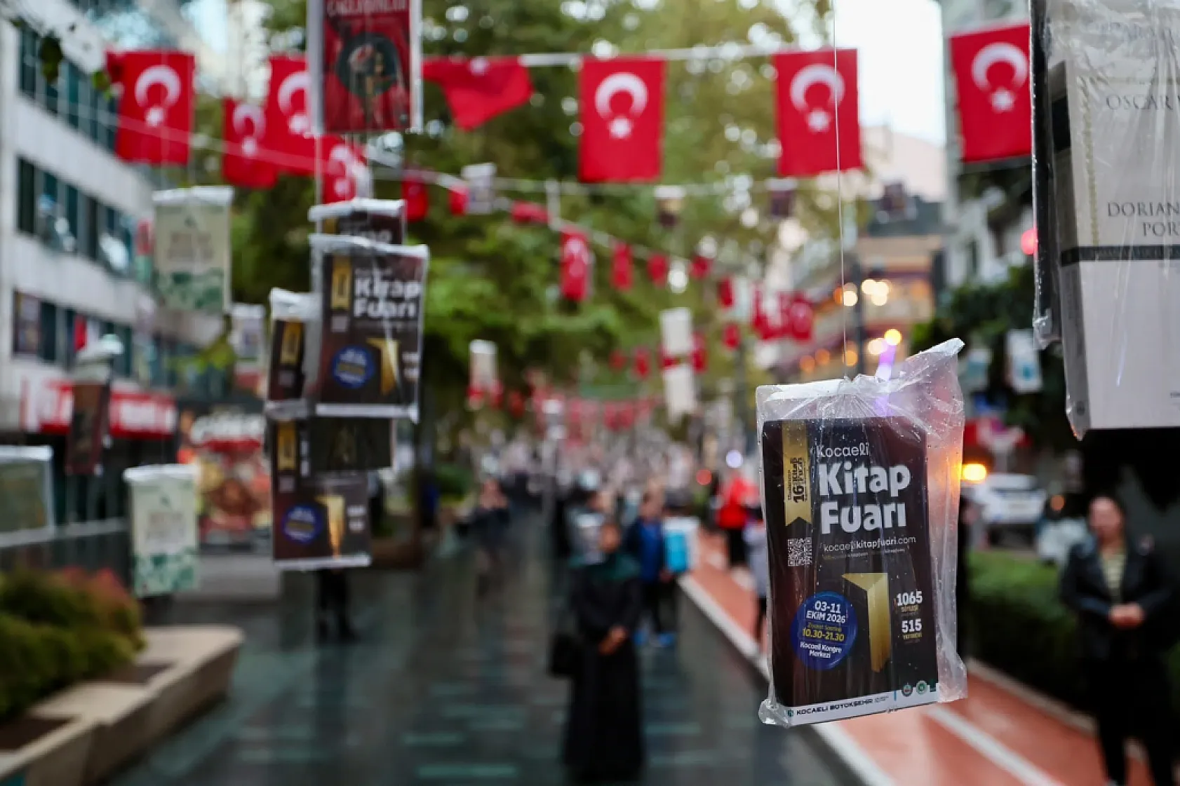 İzmit'te çınar ağaçları kitapla doldu