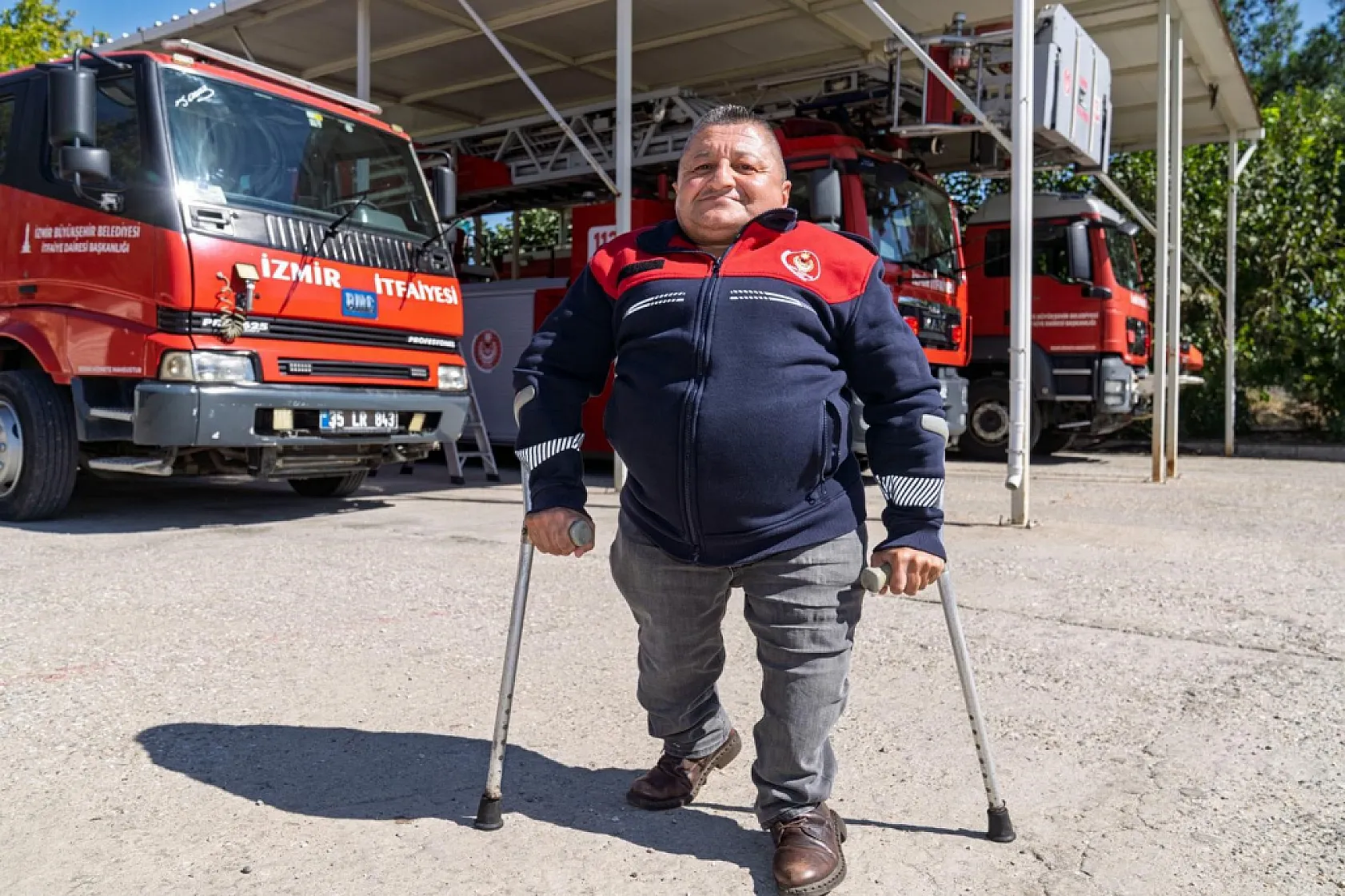 110 Yaşar'ın azim dolu hikayesi: 24 yıldır itfaiyede görev yapıyor