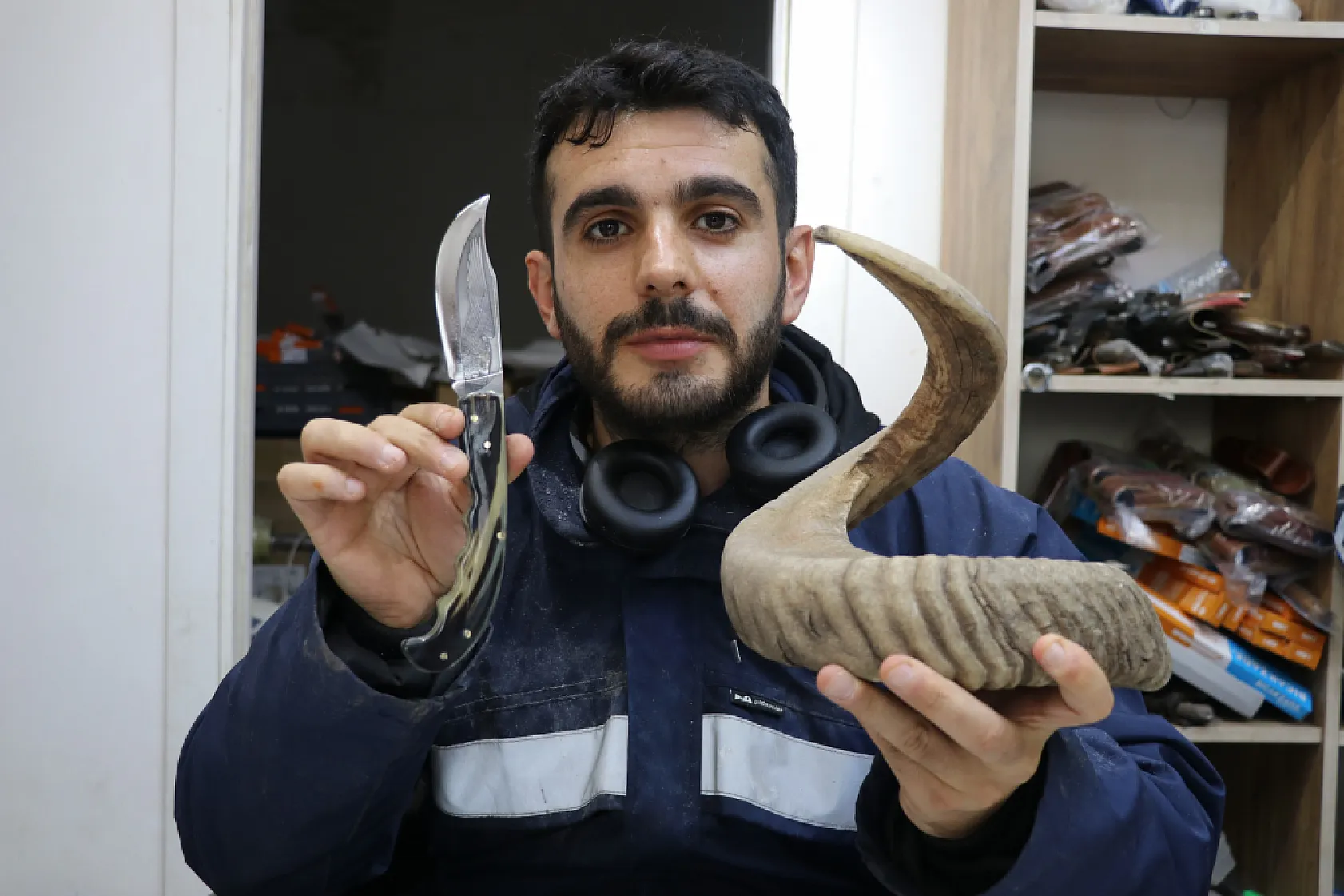 Sivas bıçağında 30 yıllık koç boynuzuyla gelen yenilik
