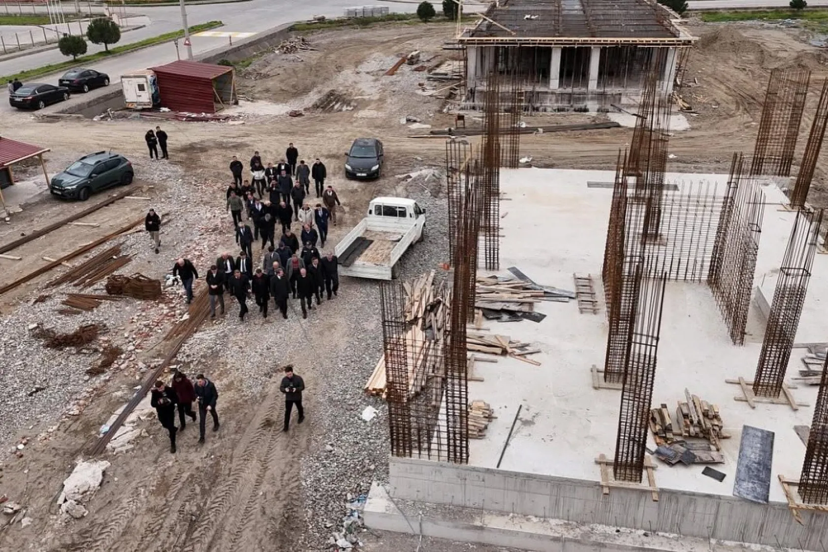 Bafra OSB'de yeni hizmet binalarının inşaatları sürüyor