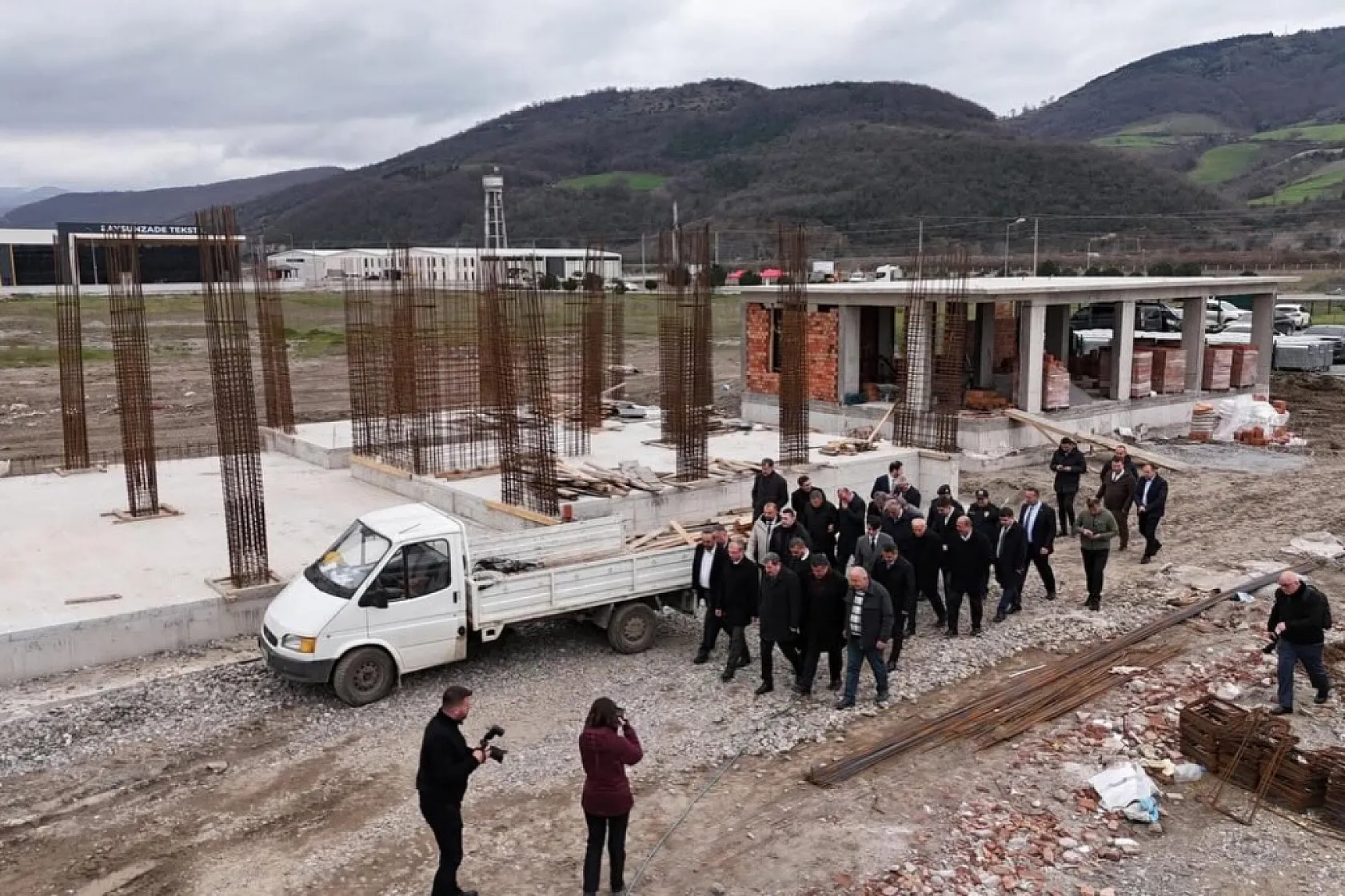 Bafra OSB'de yeni hizmet binalarının inşaatları sürüyor