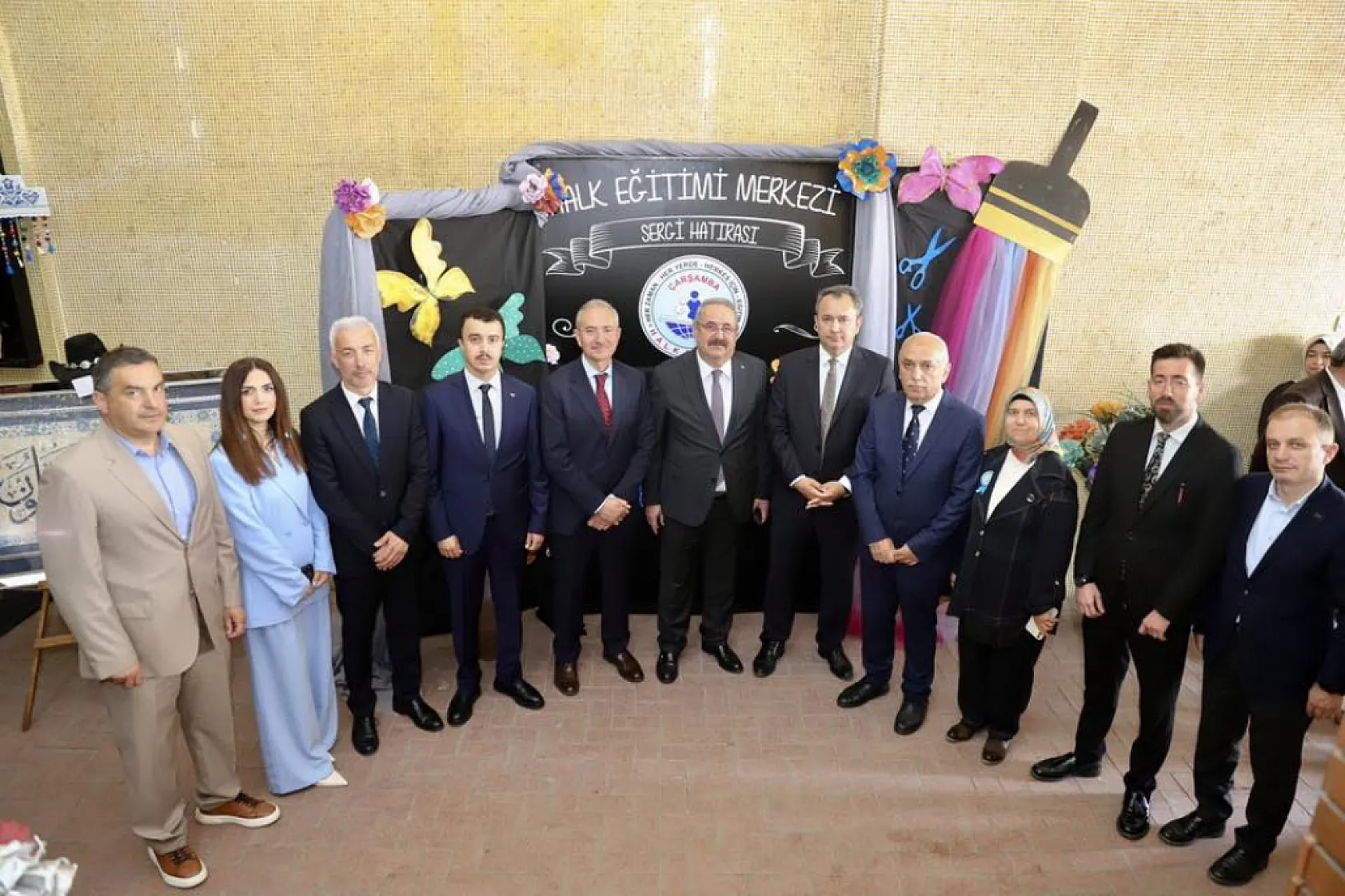 Halk eğitim merkezi kursiyerlerinden göz dolduran sergi