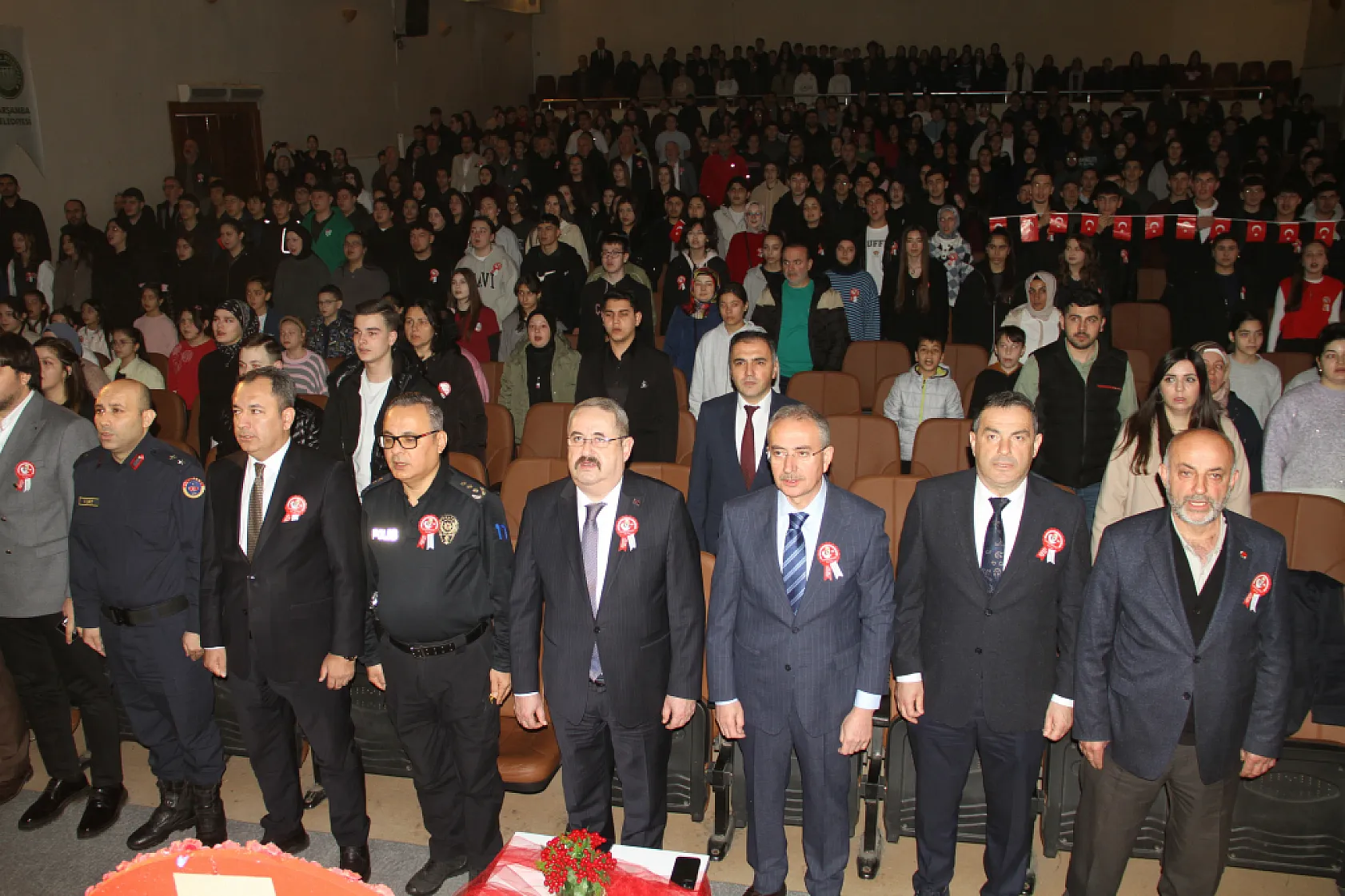 Çarşamba'da İstiklal Marşı'nın 105. yılı kutlandı