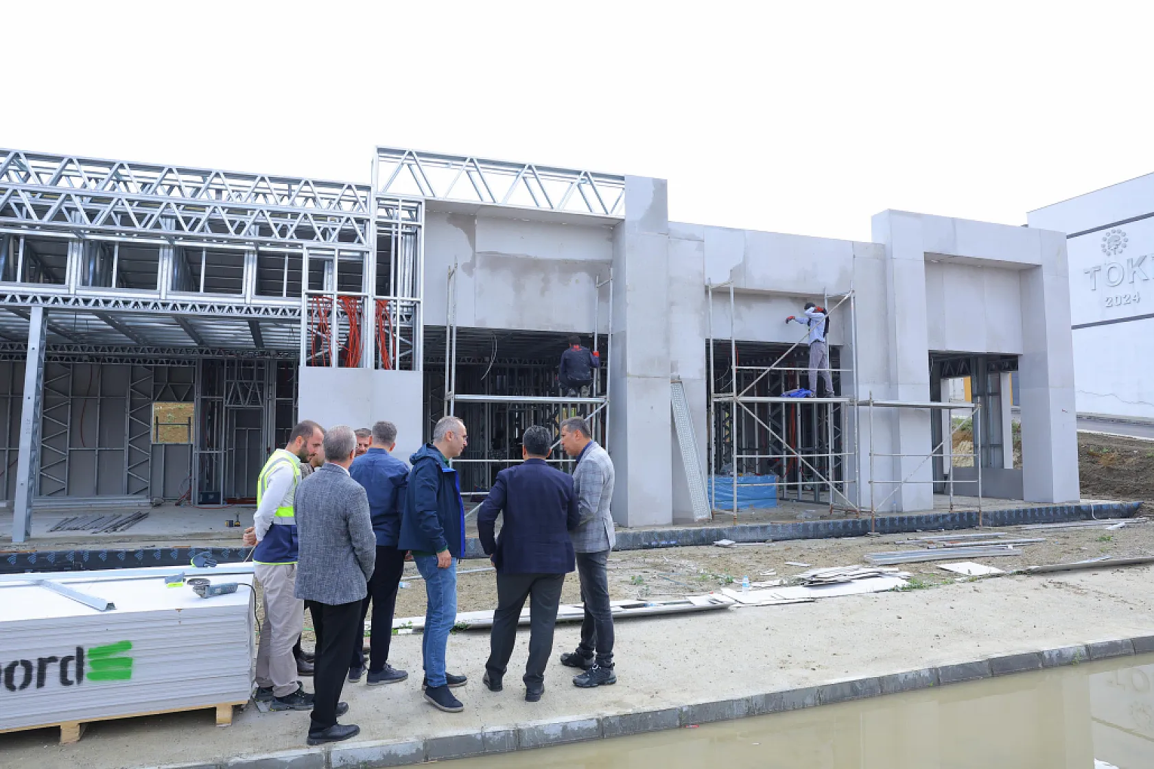 Toybelen Sanayi Sitesi'nde restoran projesinde çalışmalar sürüyor