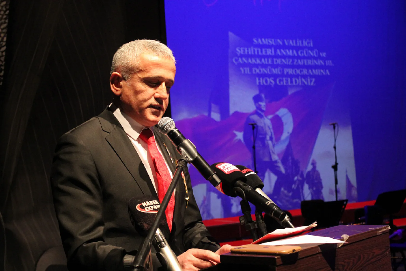Samsun'da Çanakkale Zaferi'nin 111. yılı anıldı