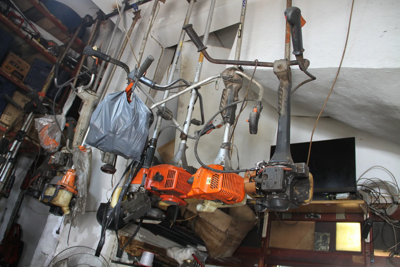 Fındık hasadı öncesi tırpan motorları bakıma giriyor