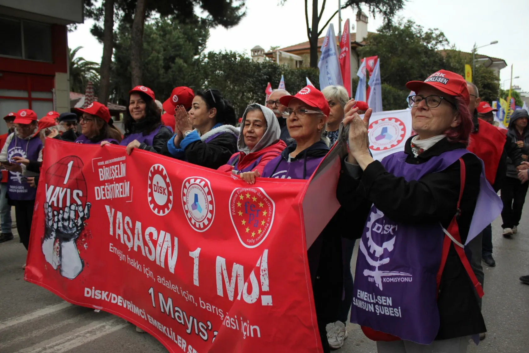Samsun'da 1 Mayıs coşkusu