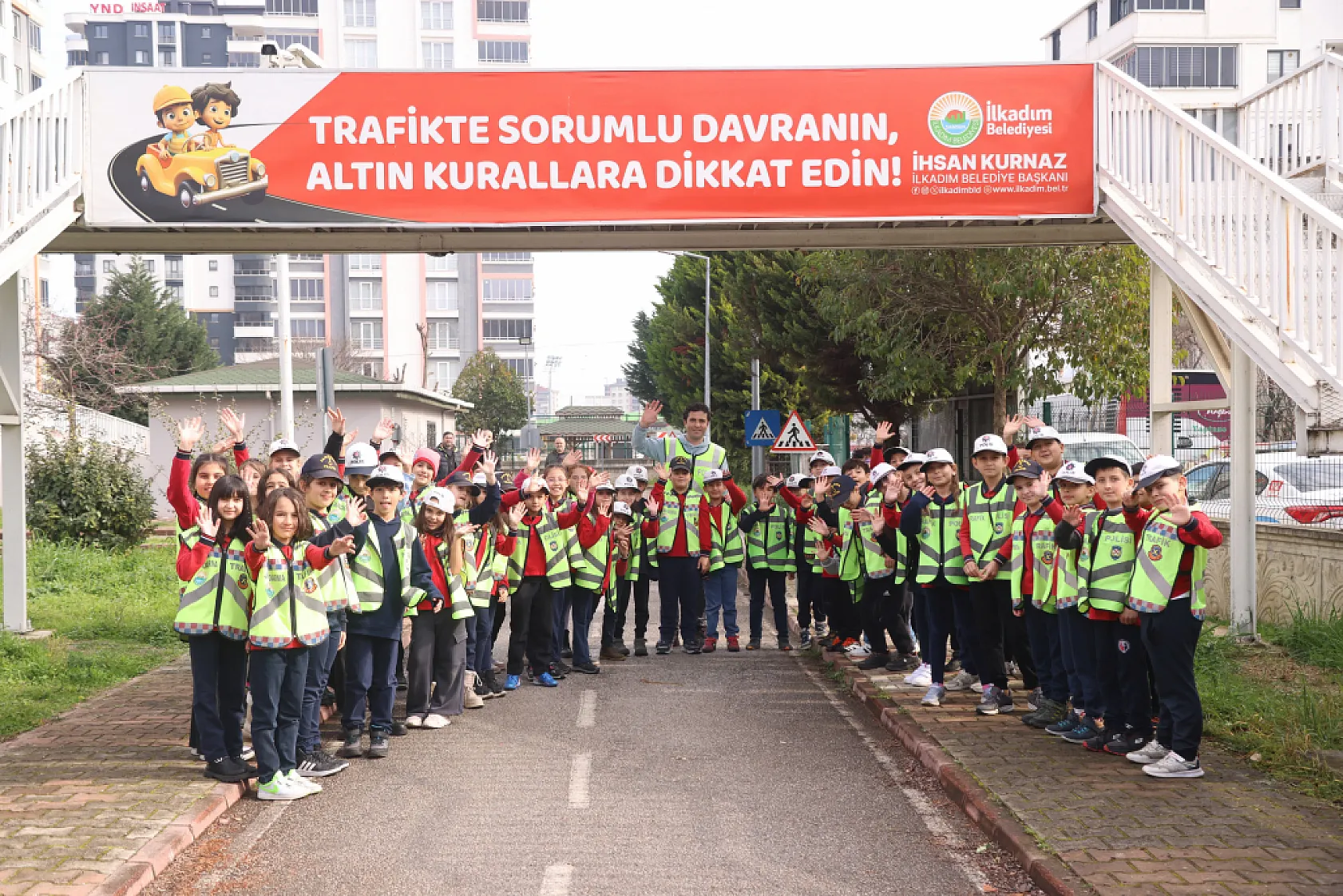 İlkadım'da çocuklar trafiği eğlenerek öğreniyor