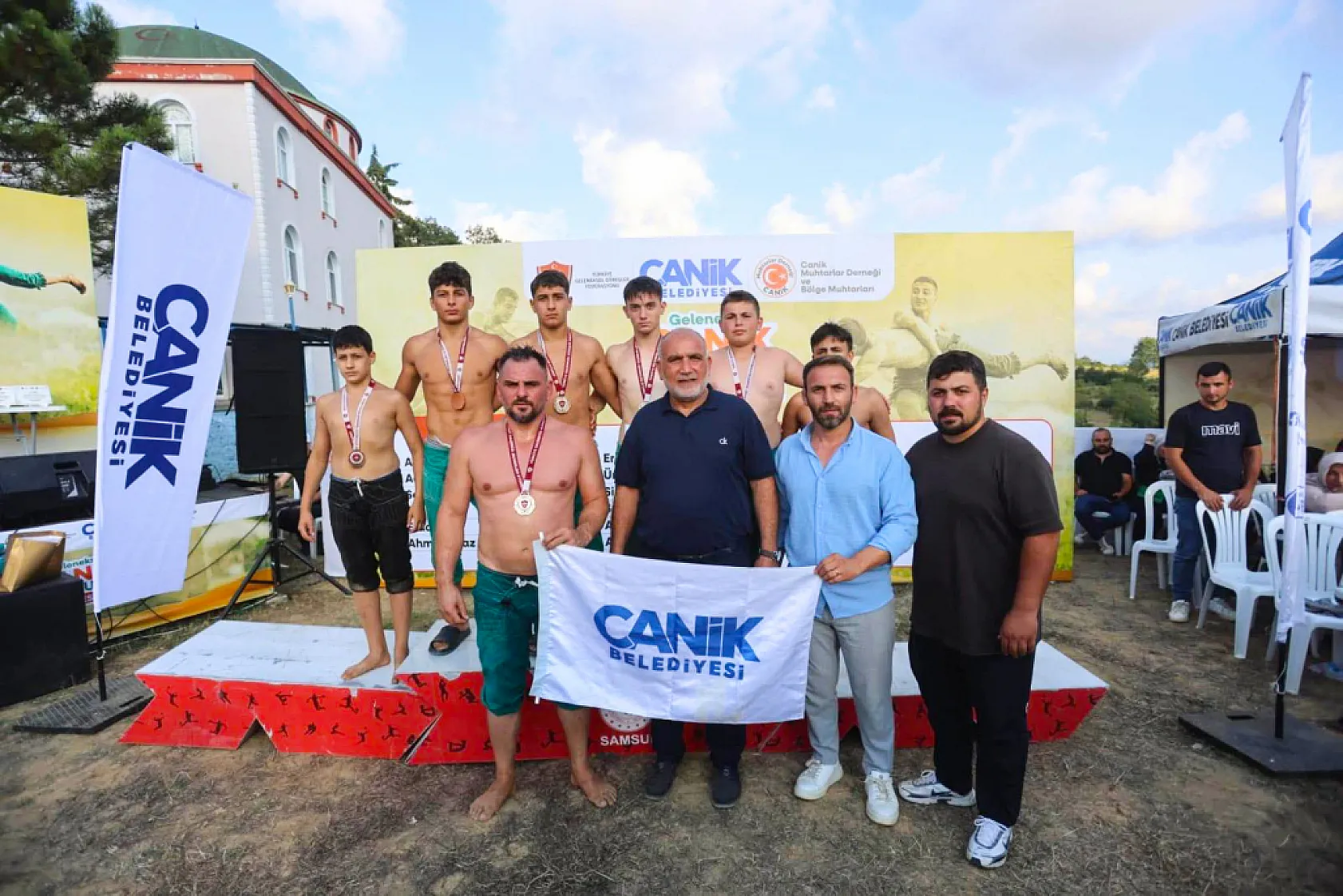 Canik'te Güreş Festivali Nefesleri Kesti