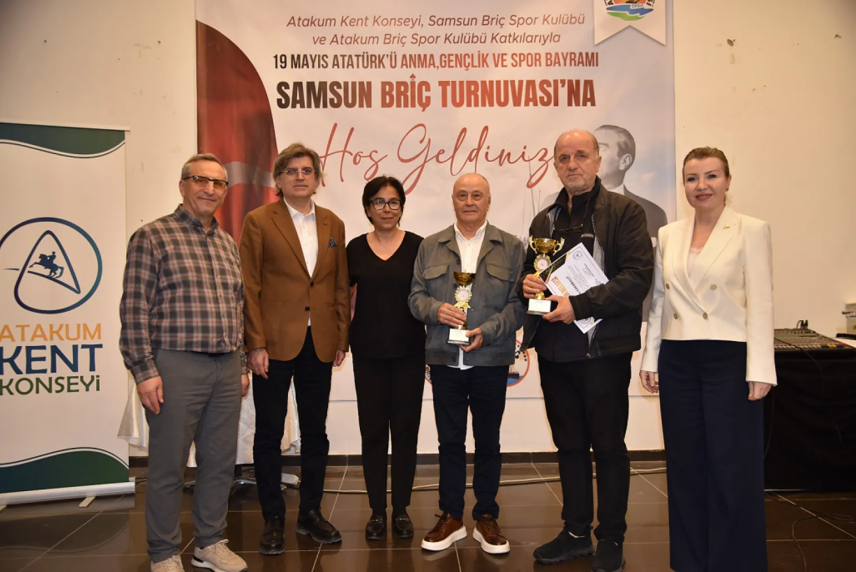 Atakum'da İlk Briç Turnuvasına Yoğun Katılım