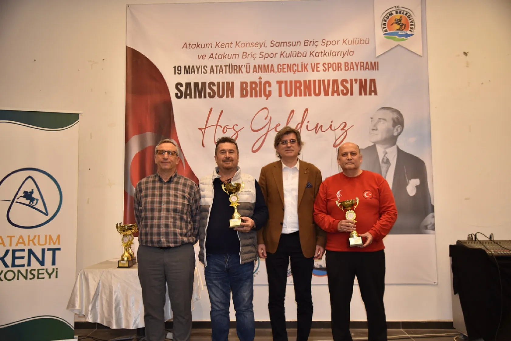 Atakum'da İlk Briç Turnuvasına Yoğun Katılım