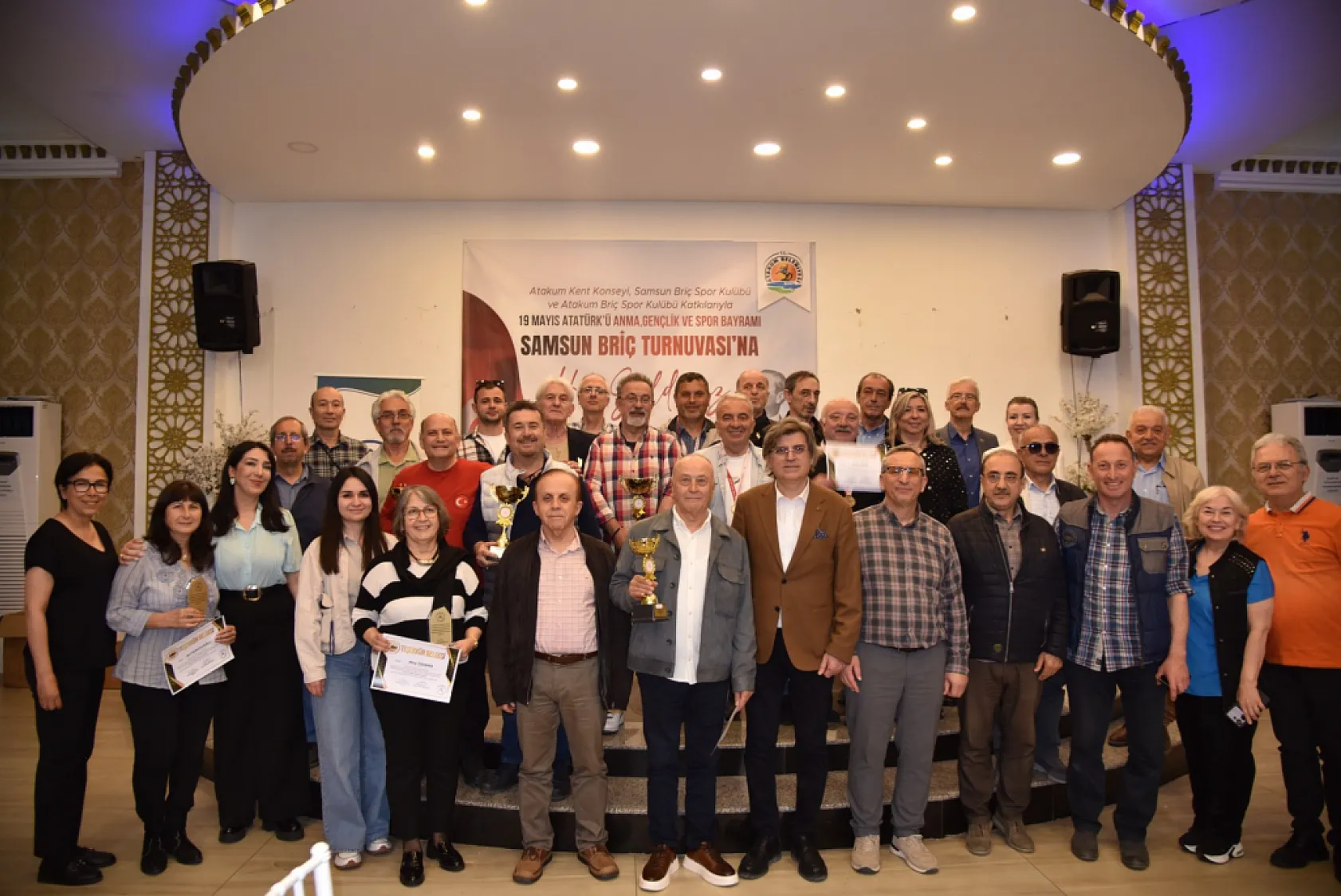 Atakum'da İlk Briç Turnuvasına Yoğun Katılım