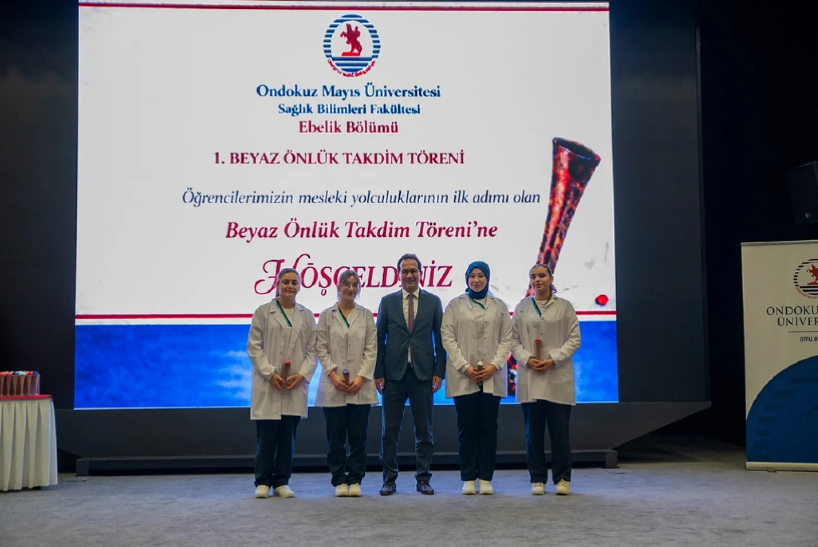 Beyaz önlük heyecanı: OMÜ'de 97 öğrenci mesleğe ilk adımını attı